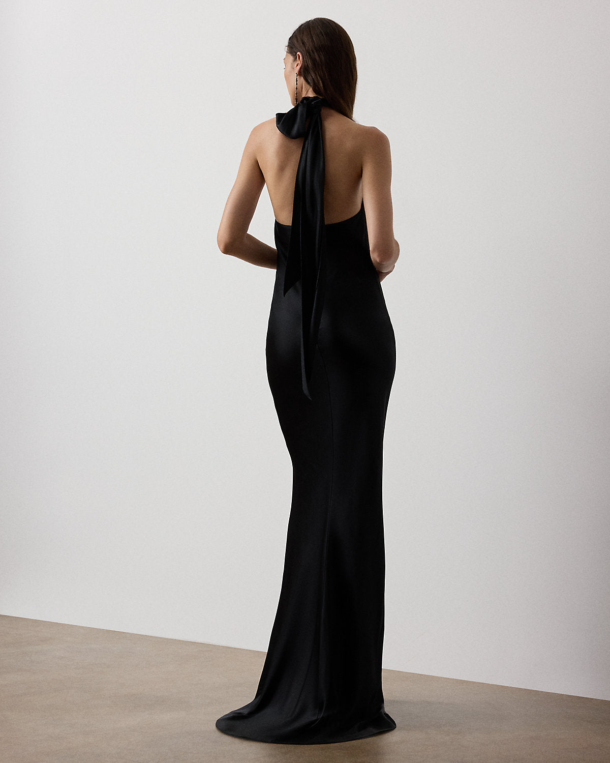 Chilton Stretch Satin Evening Dress