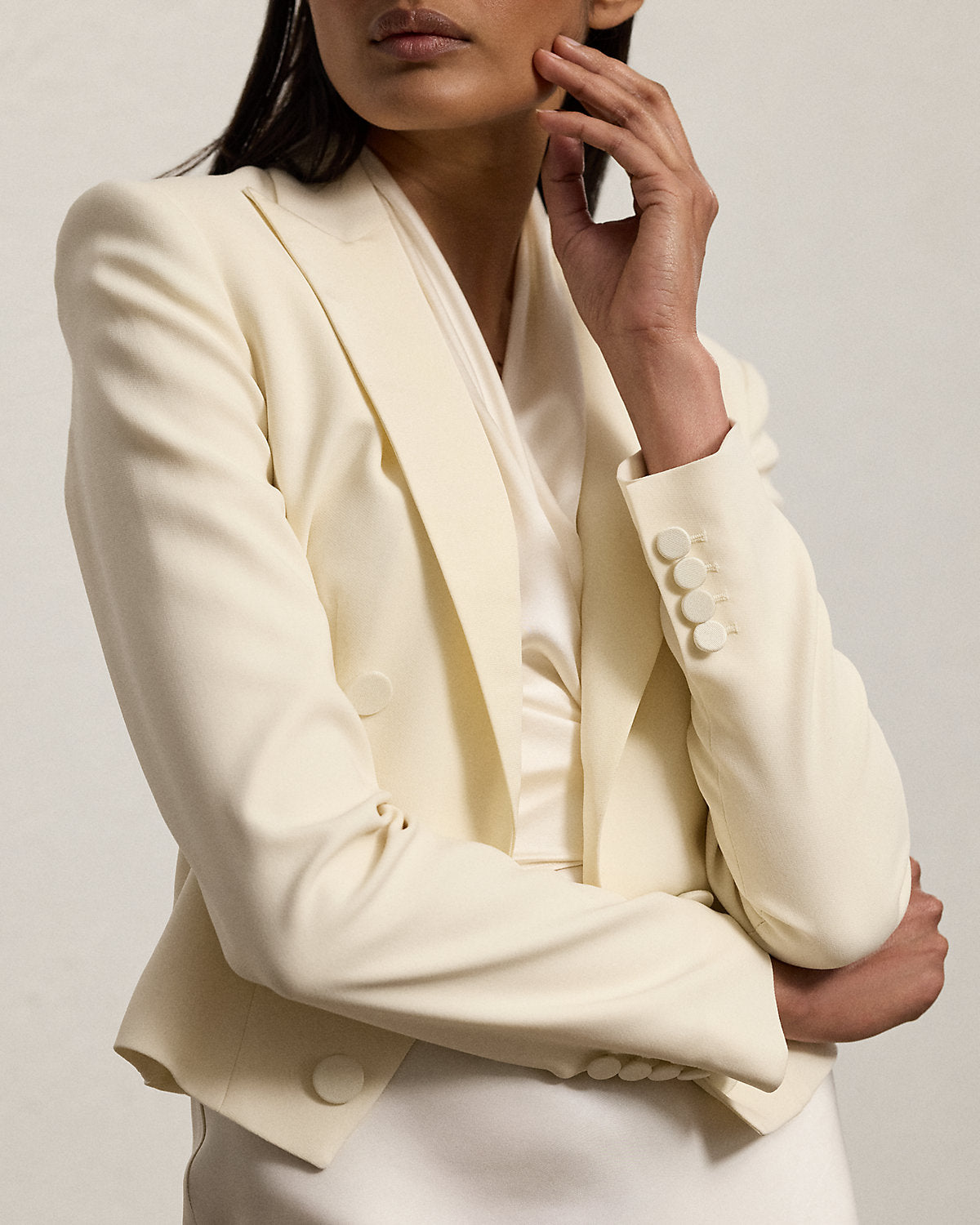 Spencer Wool Crepe Tuxedo Jacket
