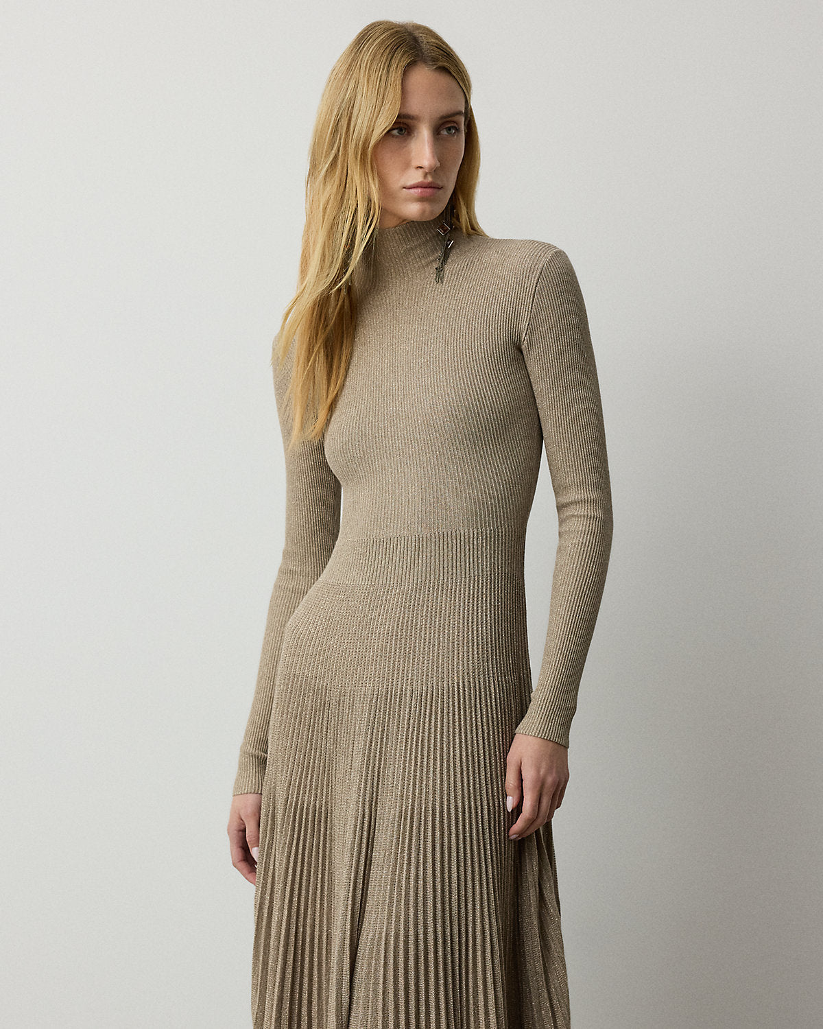 Turtleneck Sweater Evening Dress