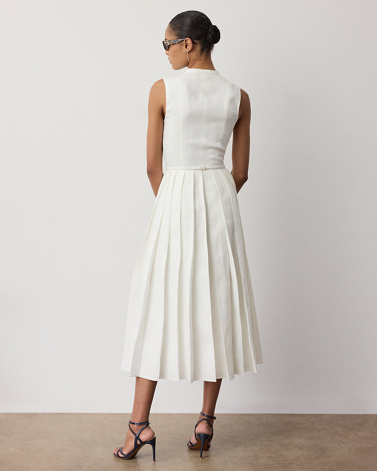 Kennedi Linen Sleeveless Day Dress