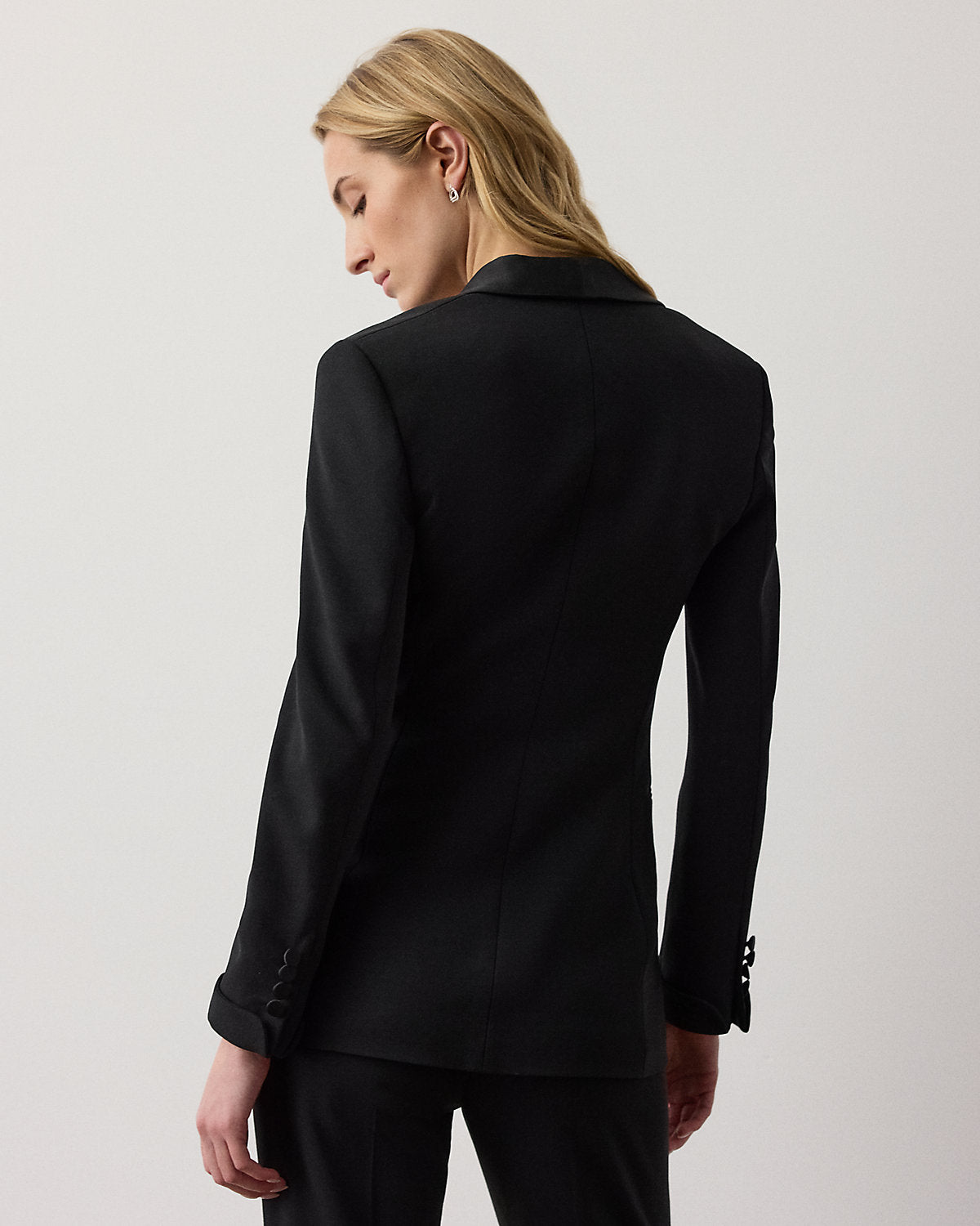 Sawyer Wool Crepe Tuxedo Jacket