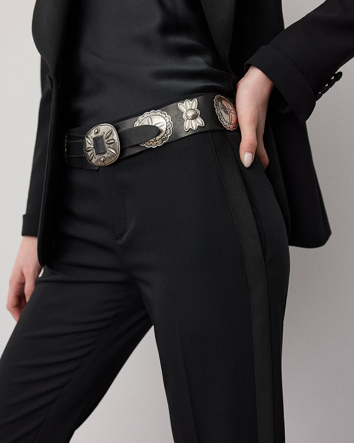 Seth Wool Crepe Tuxedo Pant
