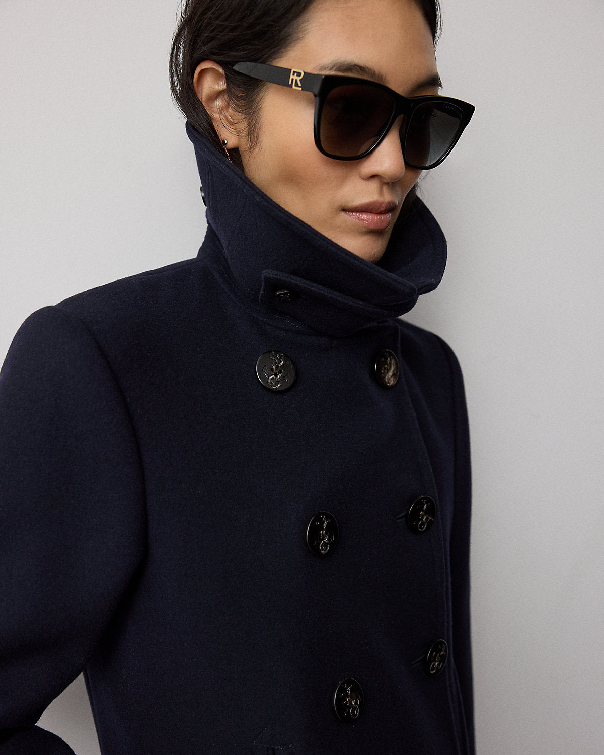 Logan Double-Faced Wool-Cashmere Peacoat