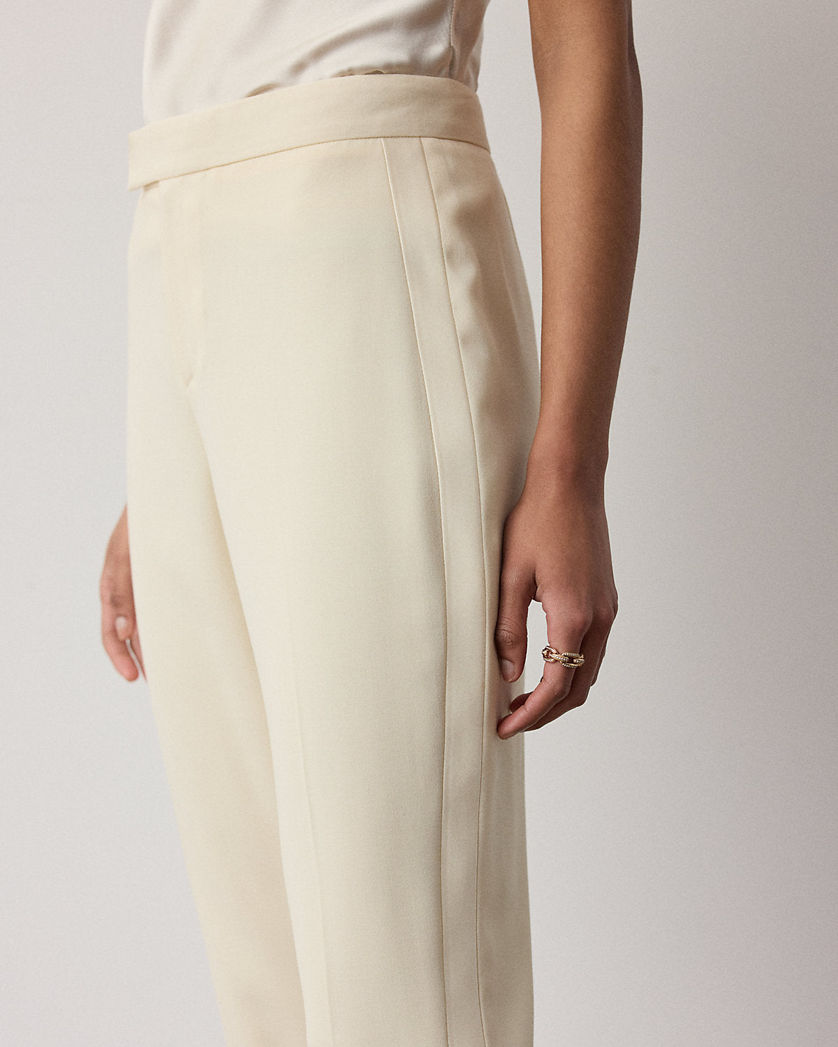 Seth Wool Crepe Tuxedo Pant