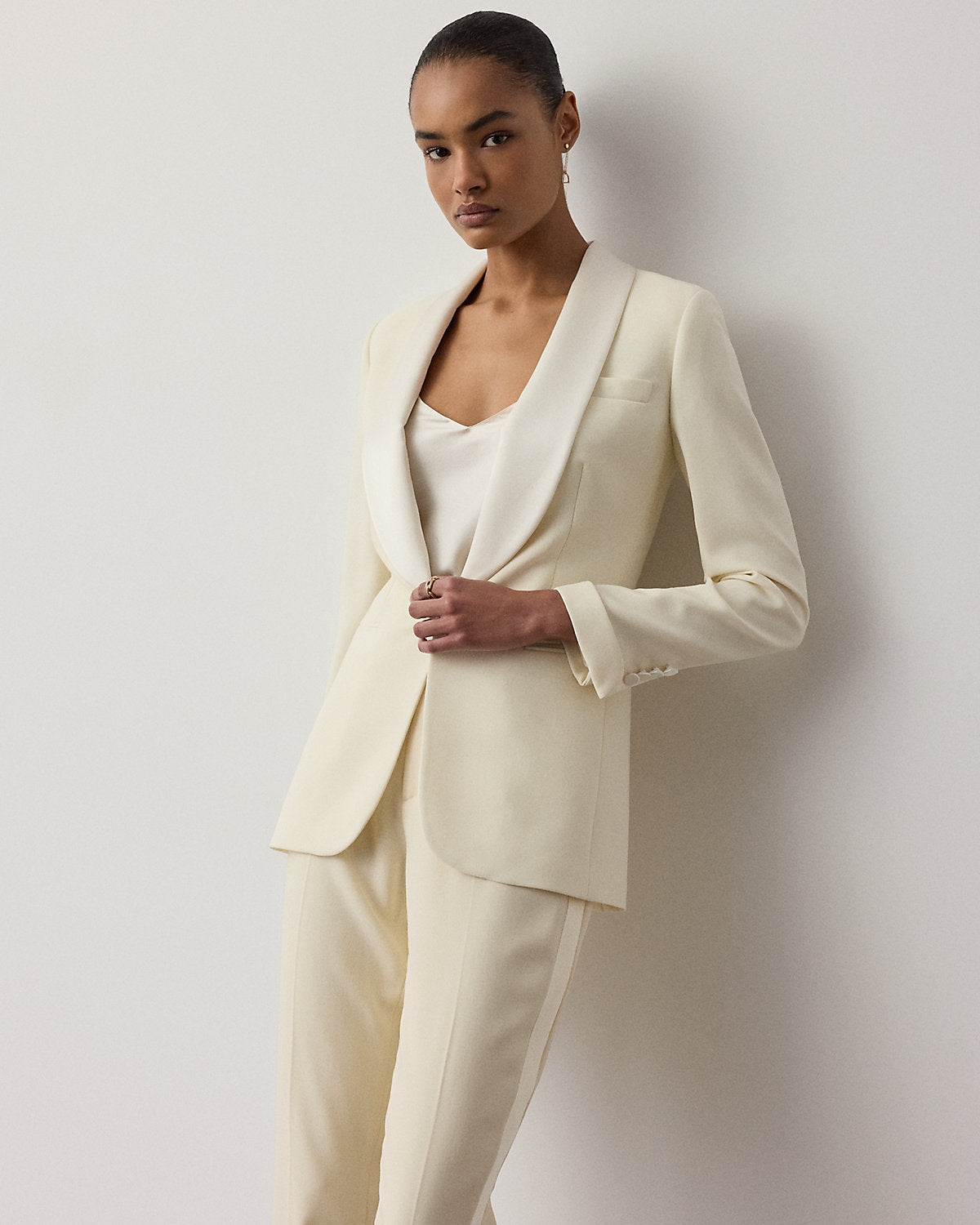 Seth Wool Crepe Tuxedo Pant