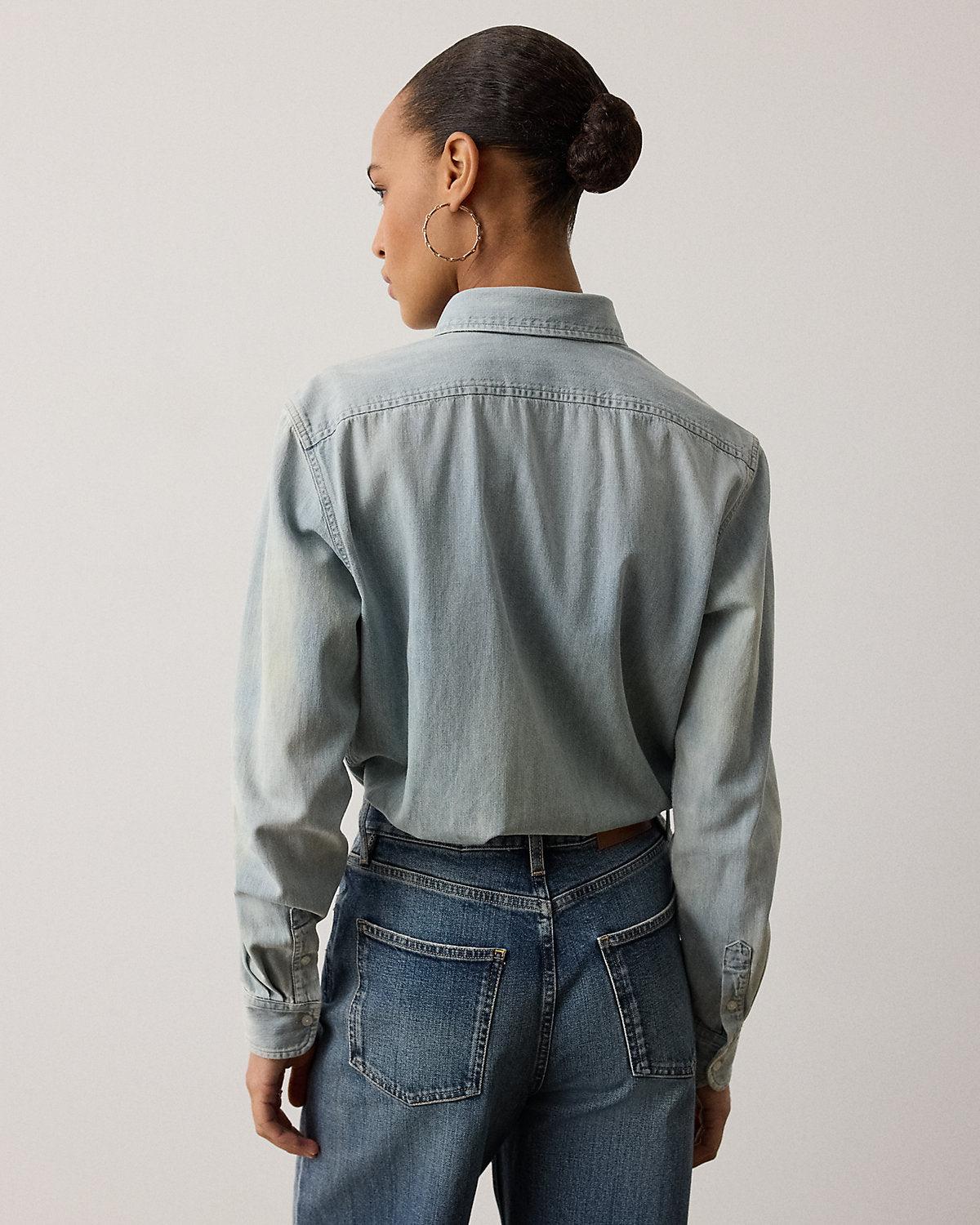 Adrien Relaxed Fit Cotton Denim Shirt