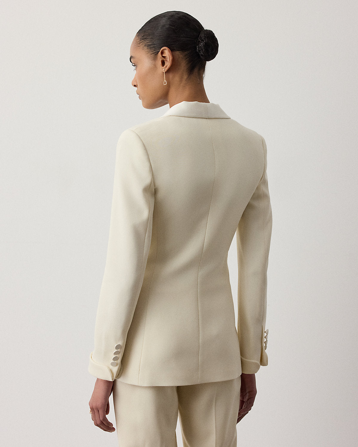 Sawyer Wool Crepe Tuxedo Jacket