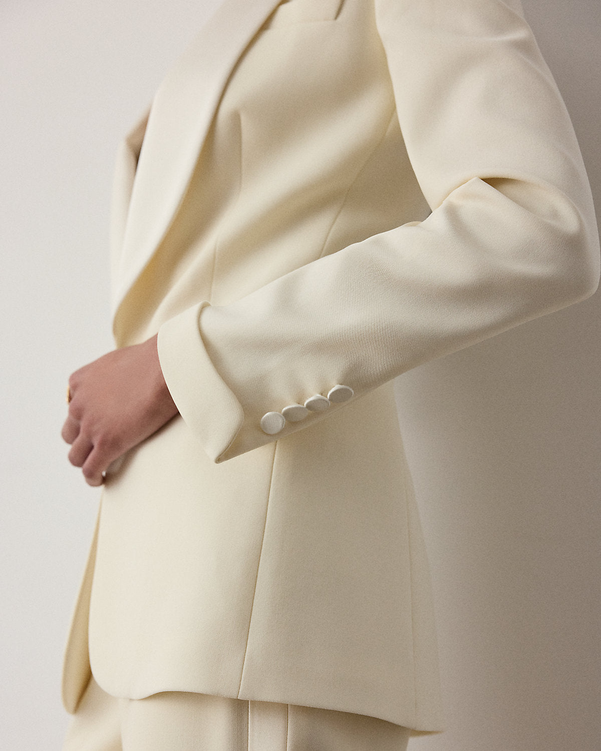 Sawyer Wool Crepe Tuxedo Jacket