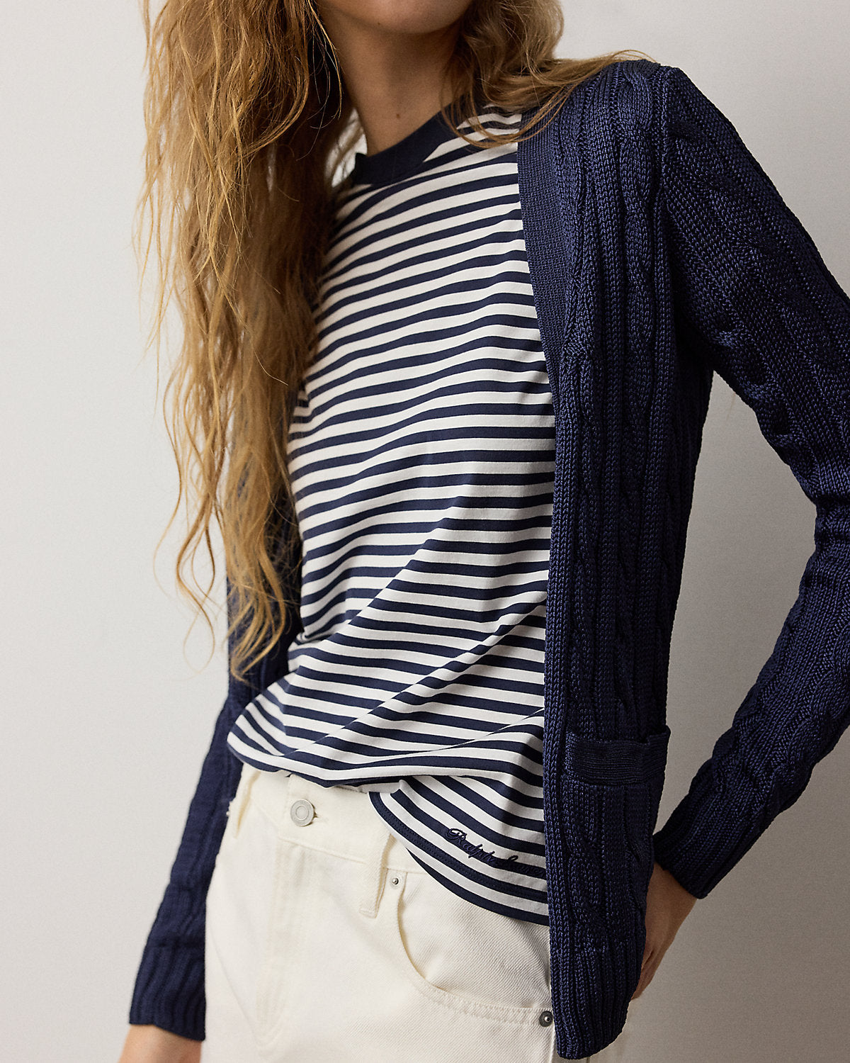 Hallie Striped Cotton Jersey Tee
