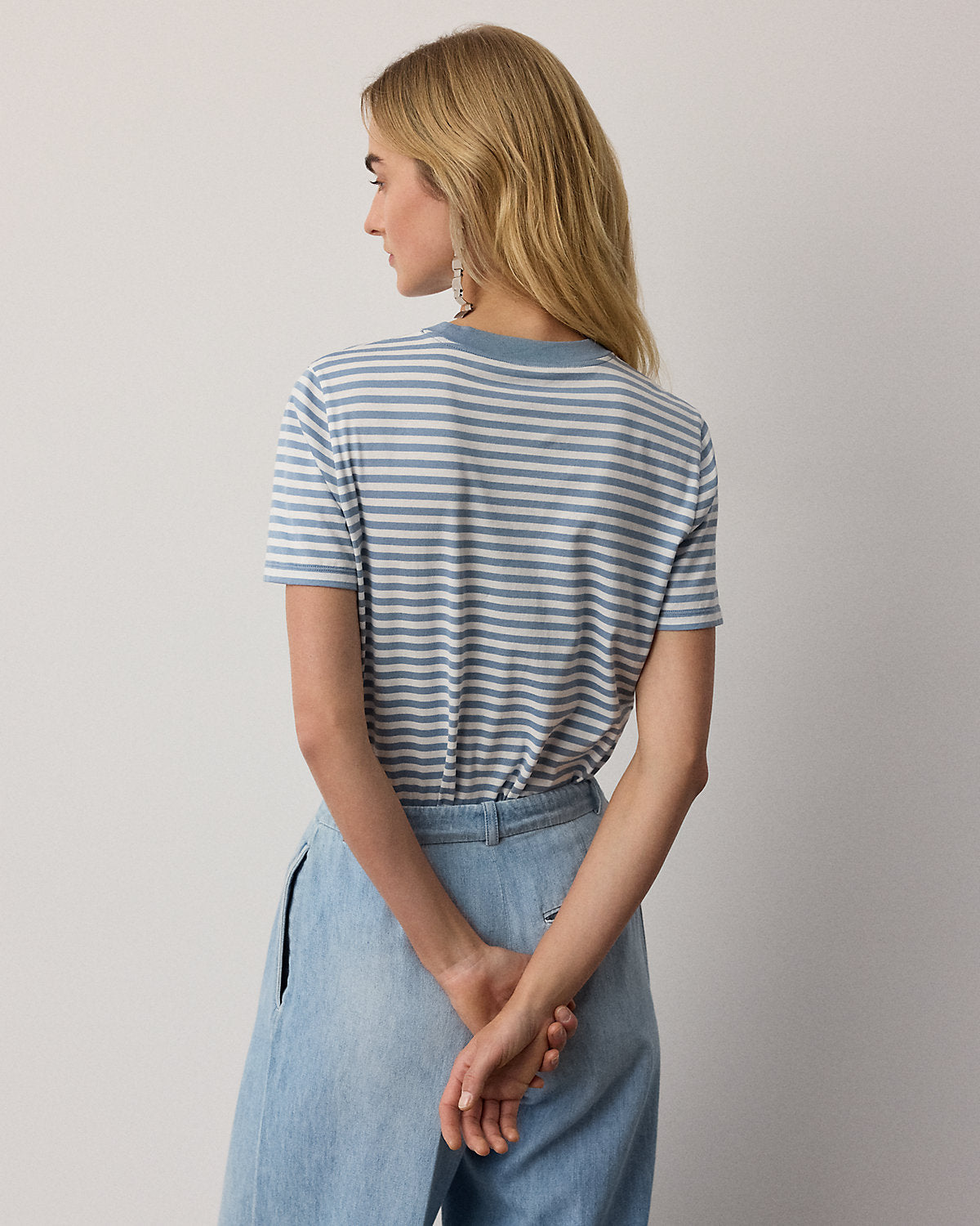 Hallie Striped Cotton Jersey Tee