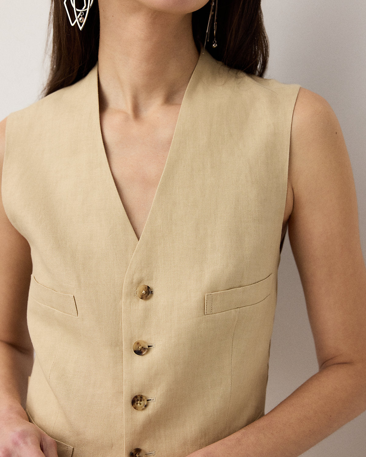 Jaiden Linen Vest