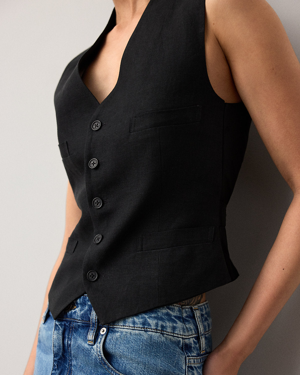 Jaiden Linen Vest