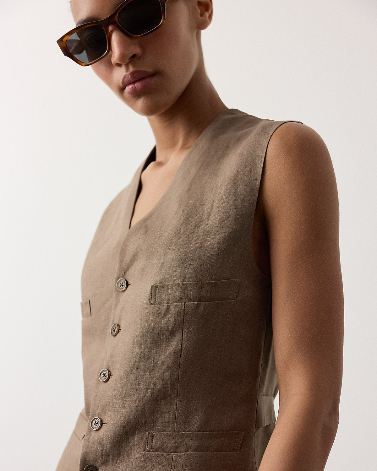 Jaiden Linen Vest
