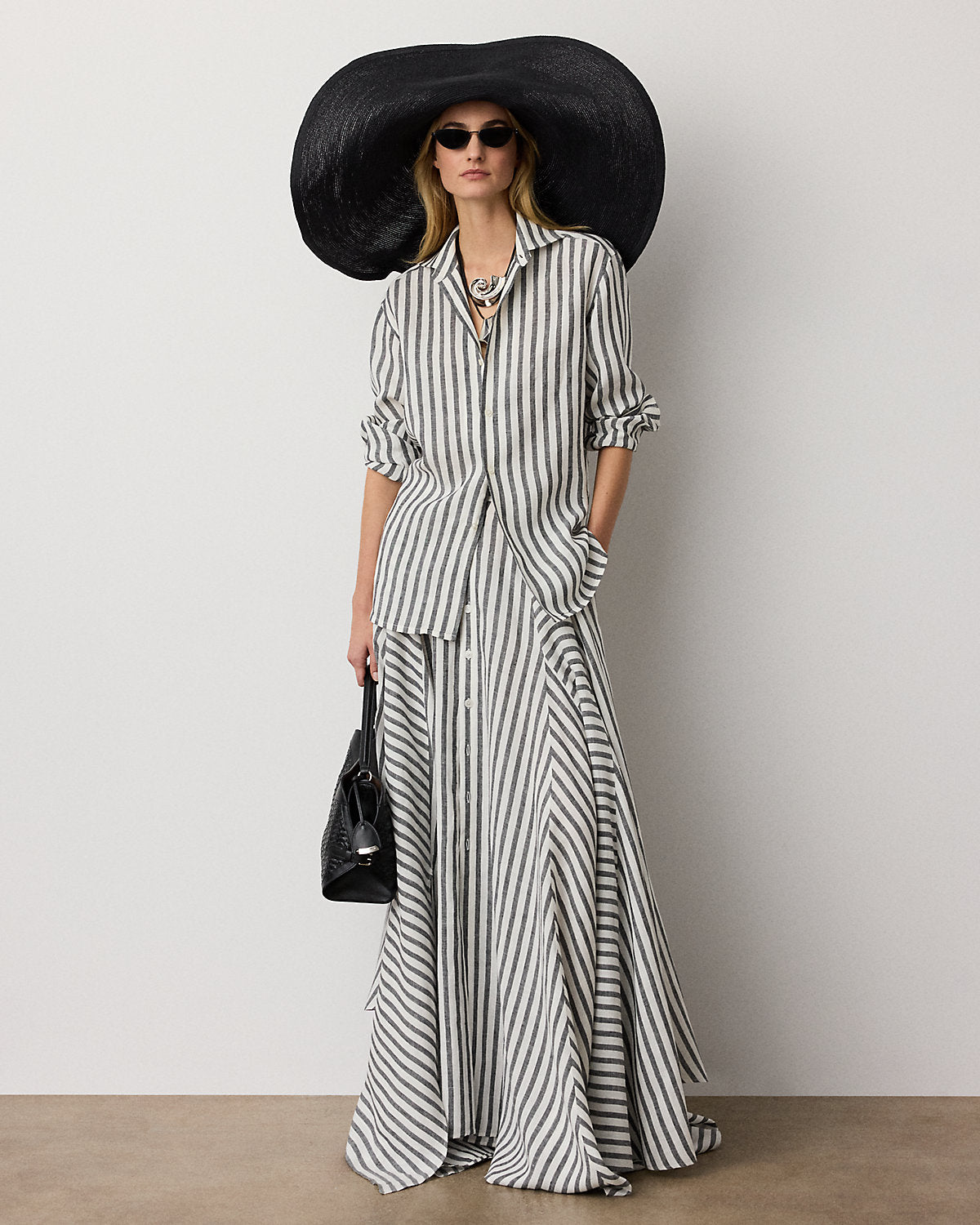 Capri Relaxed Fit Striped Linen Shirt