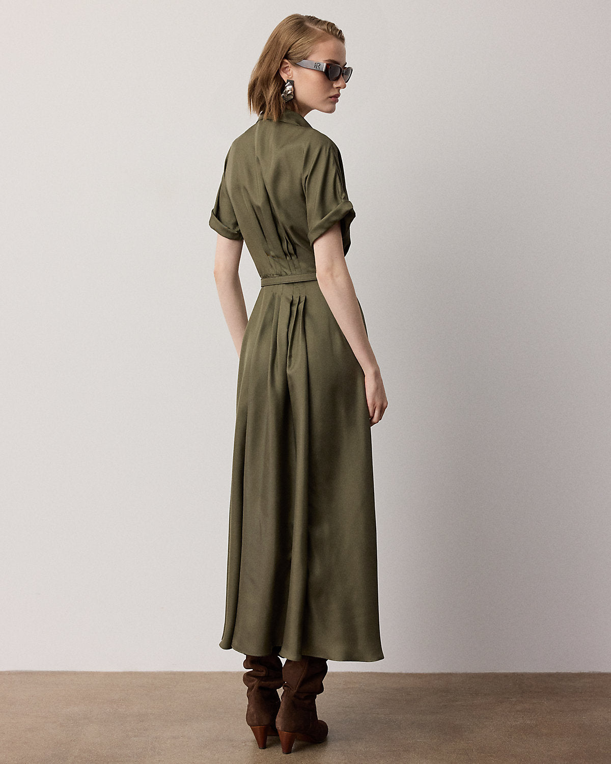 Donatella Silk Twill Day Dress