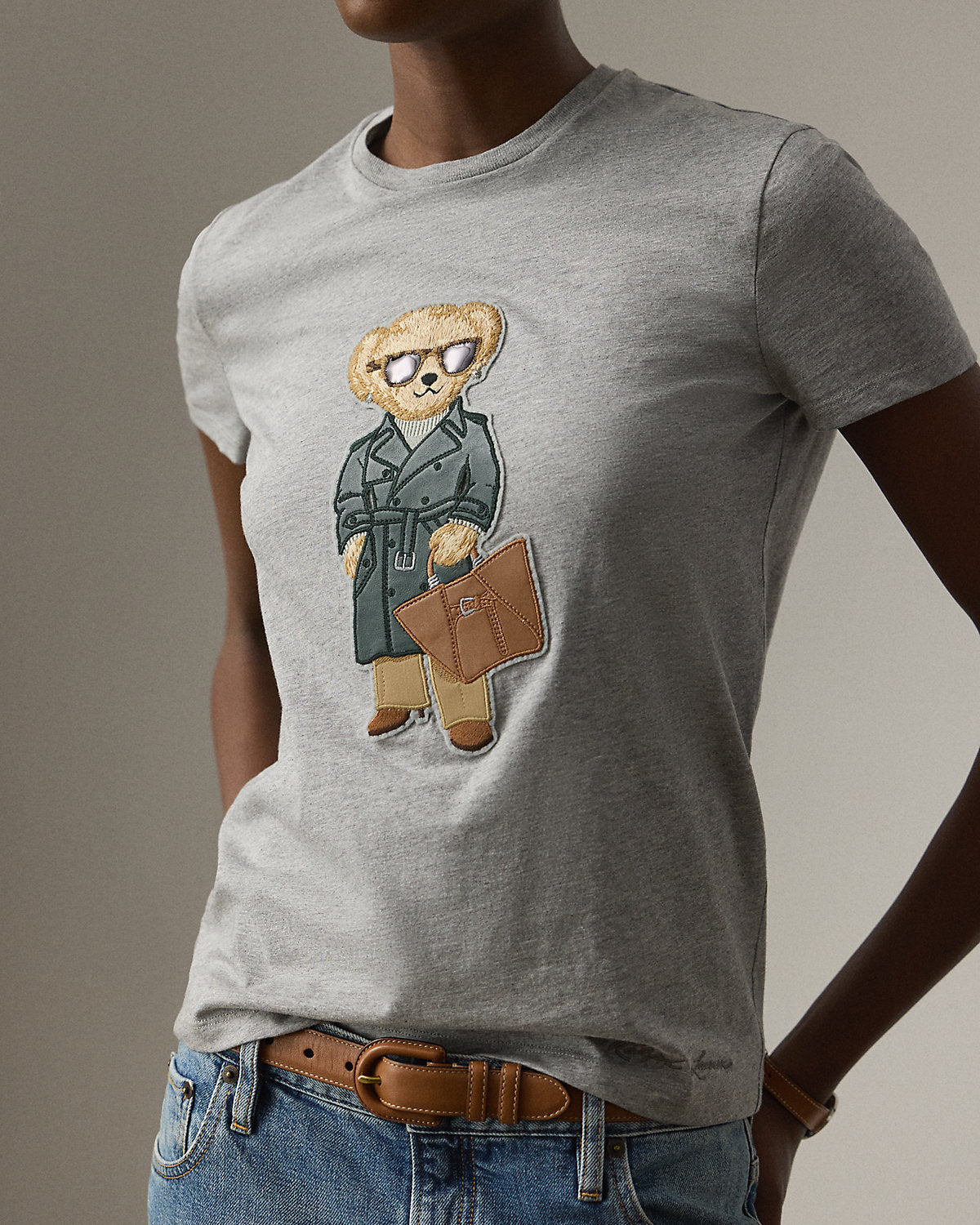 Racing Green Trench Bear Cotton Tee