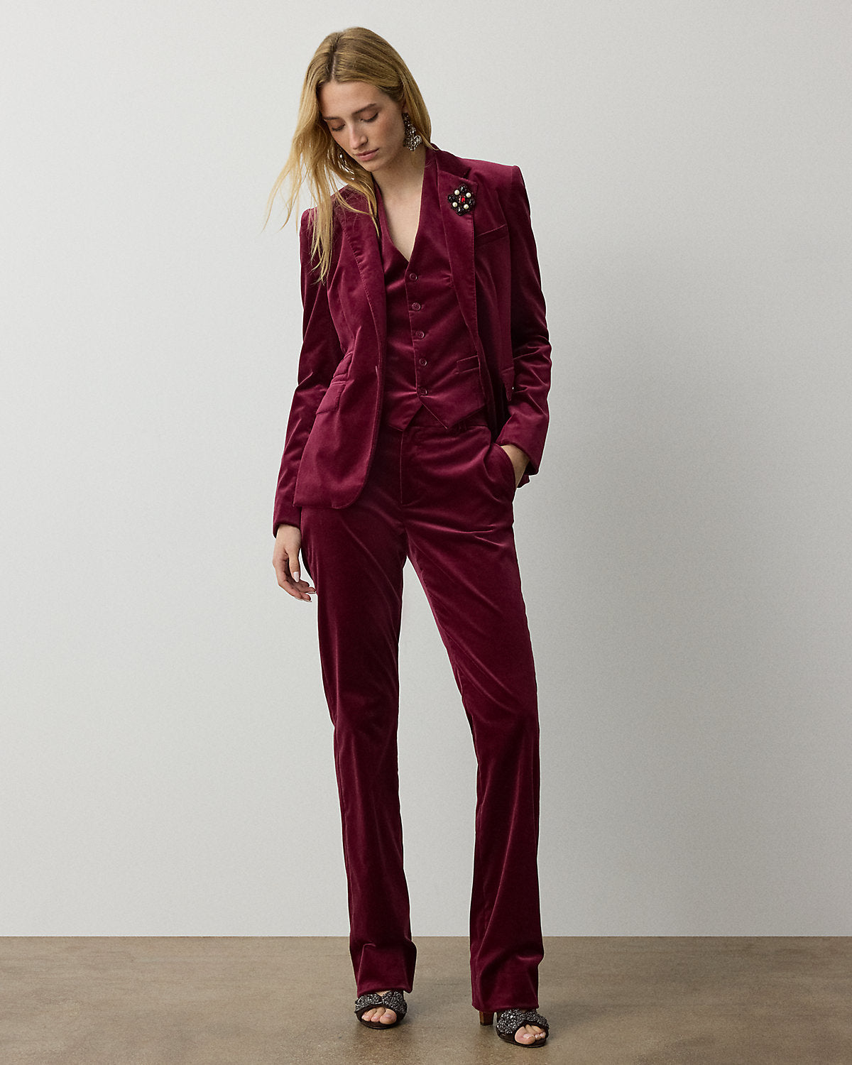 Parker Stretch Velvet Jacket