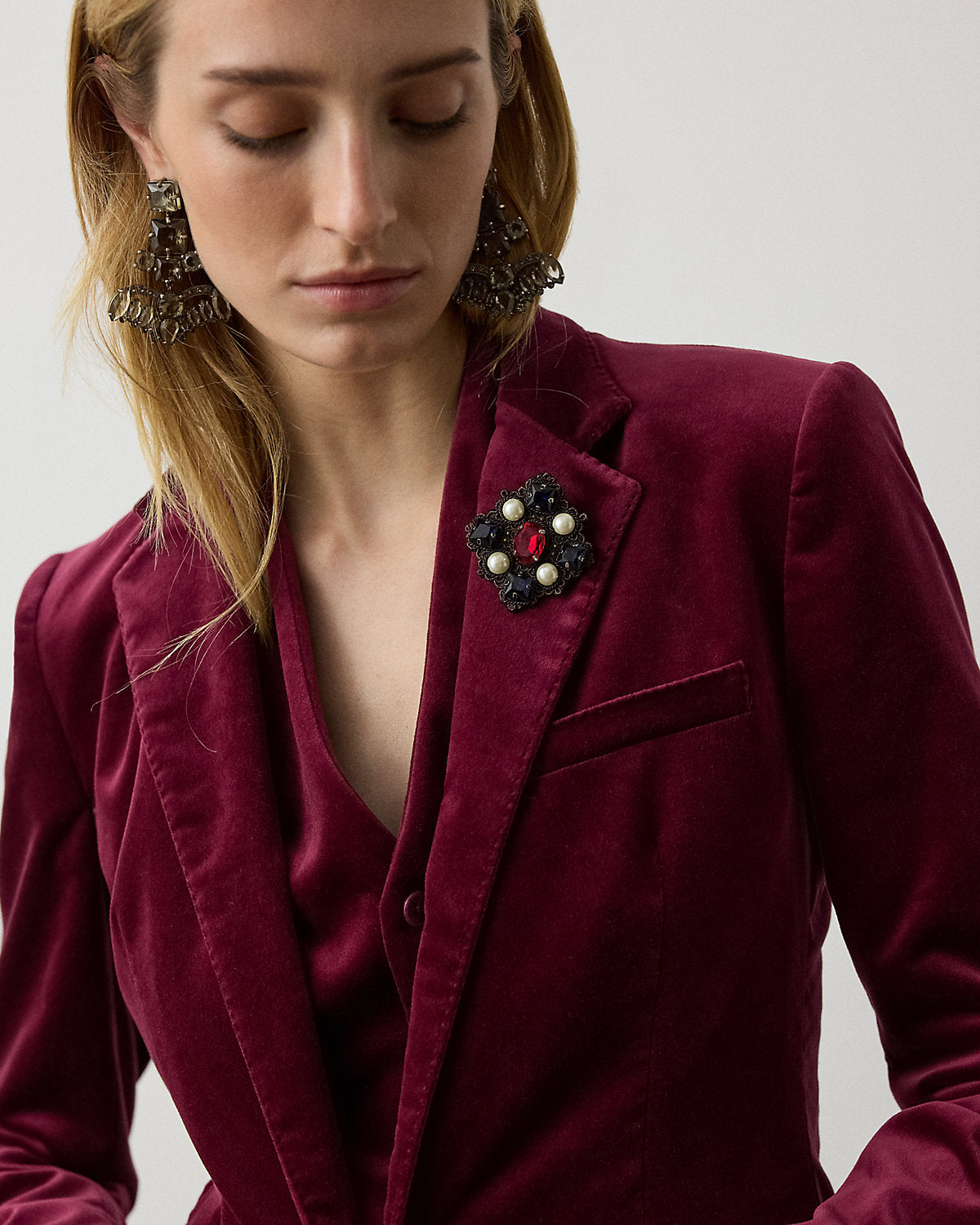Parker Stretch Velvet Jacket