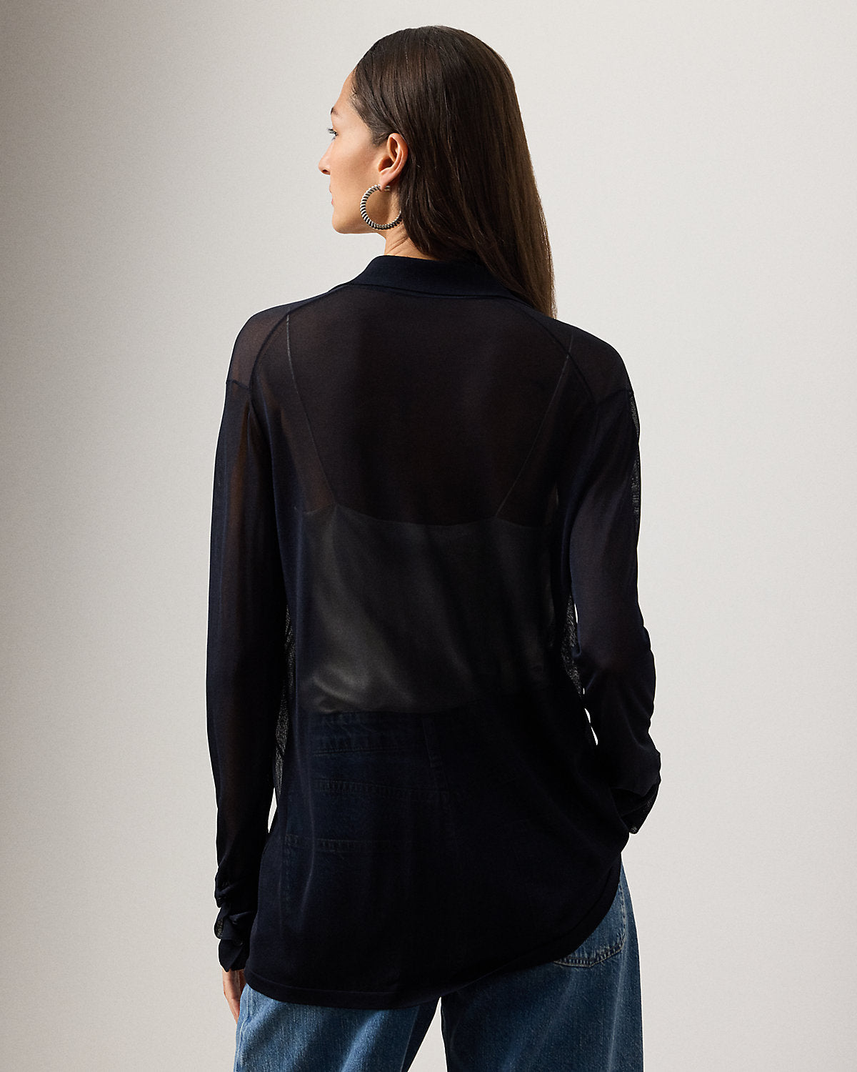 Sheer Sweater Shirt
