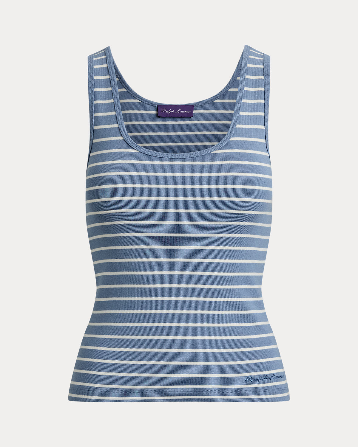 Ellis Rib-Knit Striped Tank Top