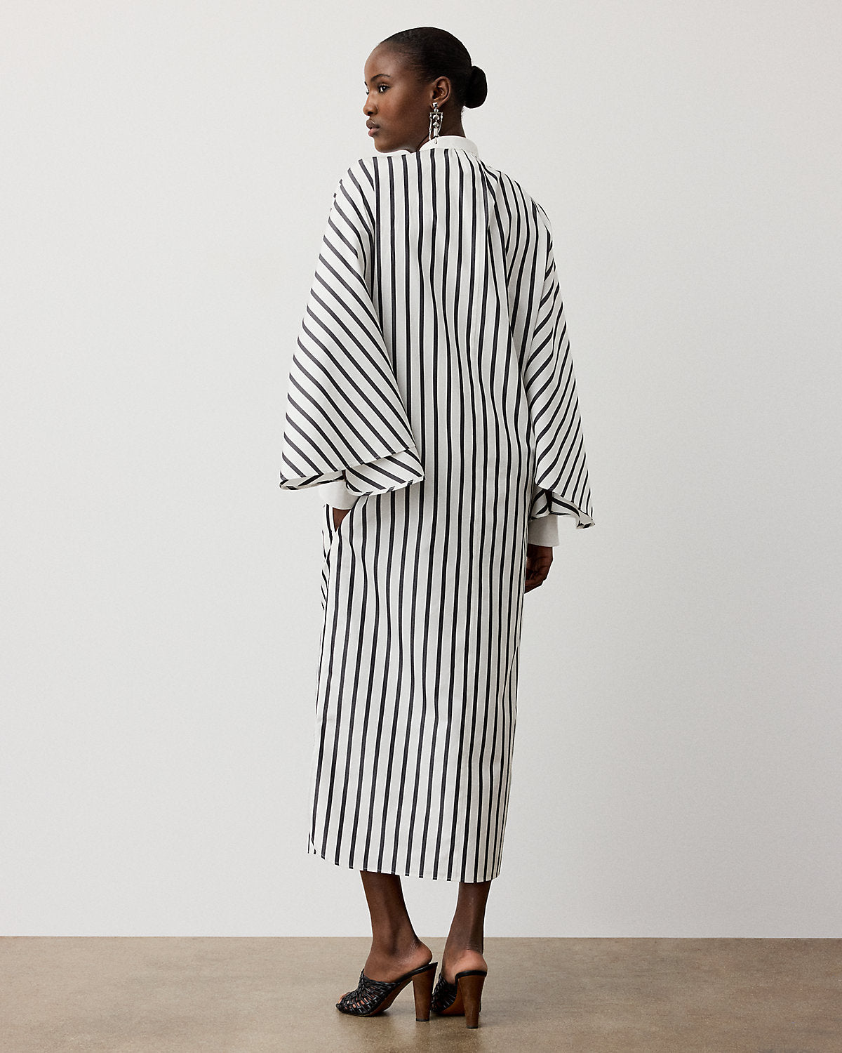 Juliana Striped Cotton Day Dress
