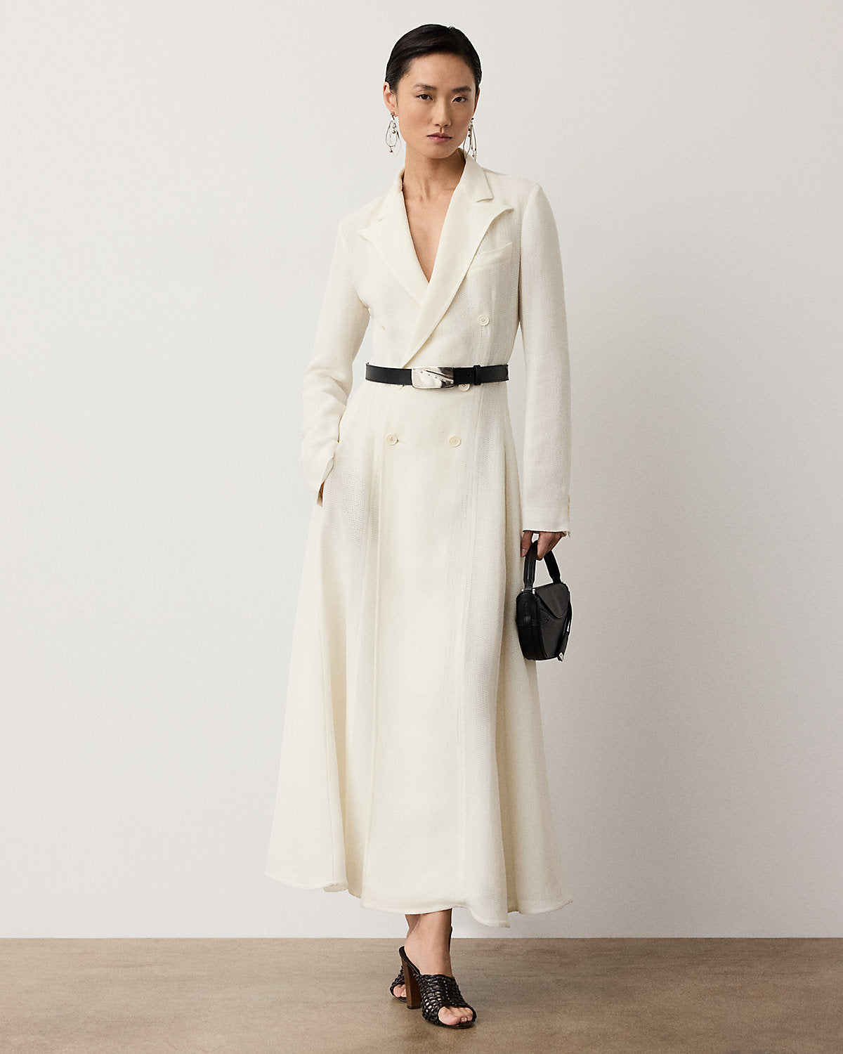 Reema Silk-Blend Giro Inglese Day Dress