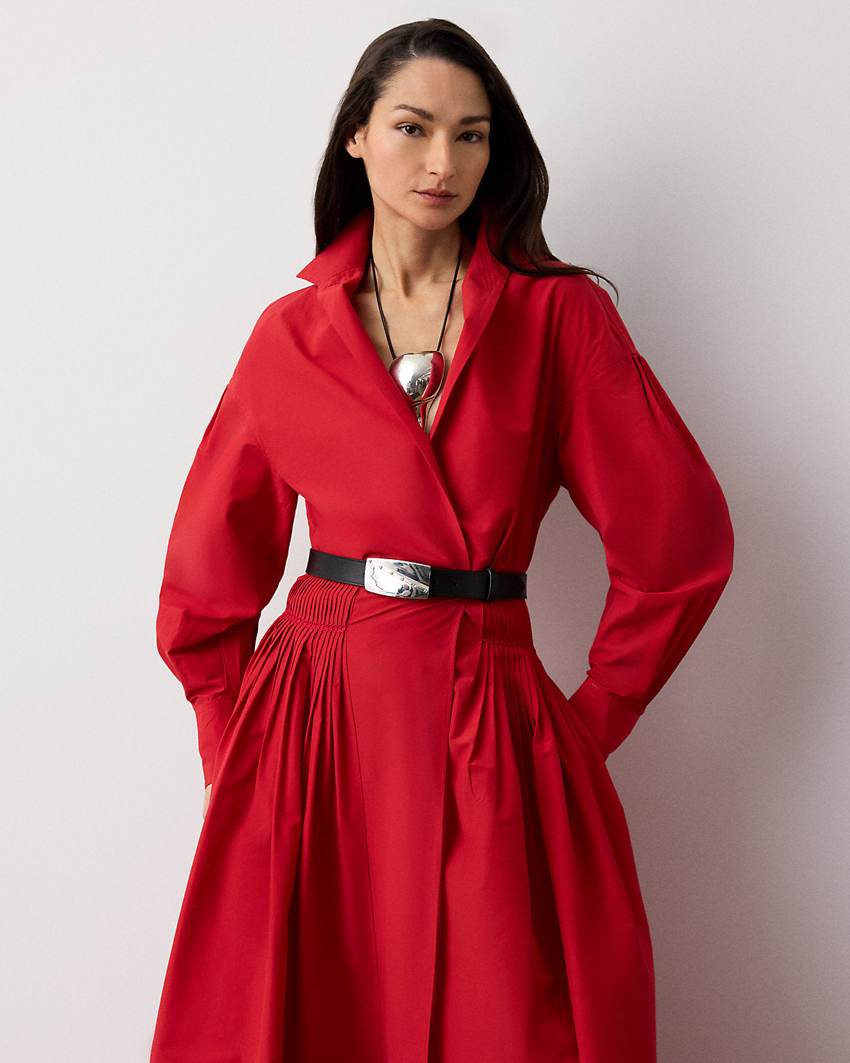 Daley Cotton-Blend Poplin Evening Dress