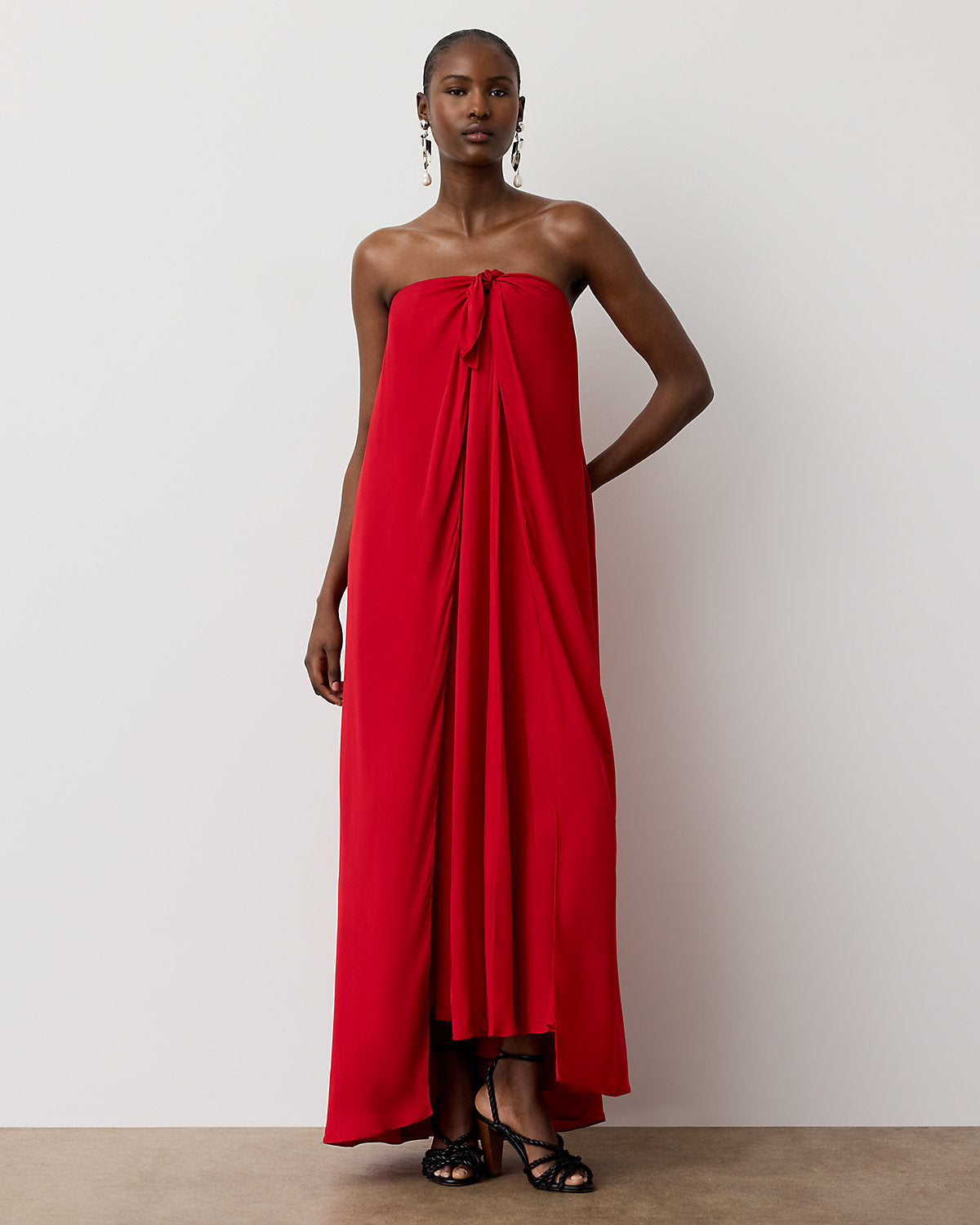 Brittani Satin Evening Dress