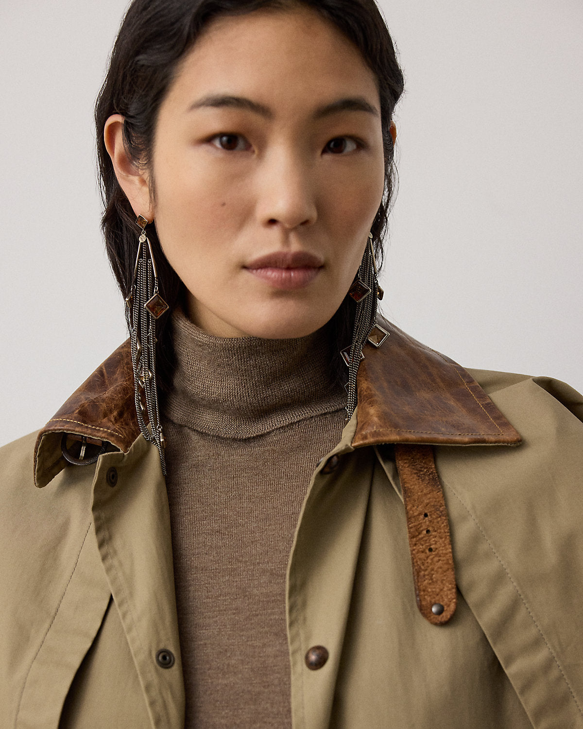 Cashmere Short-Sleeve Turtleneck Sweater