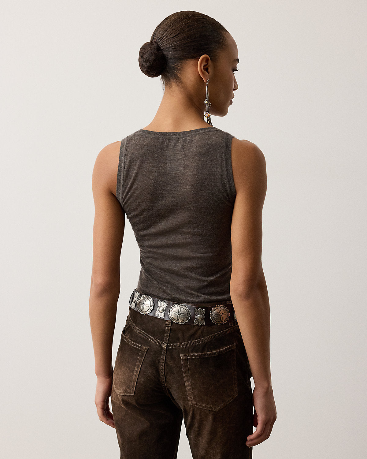 Cashmere-Blend Sweater Tank Top