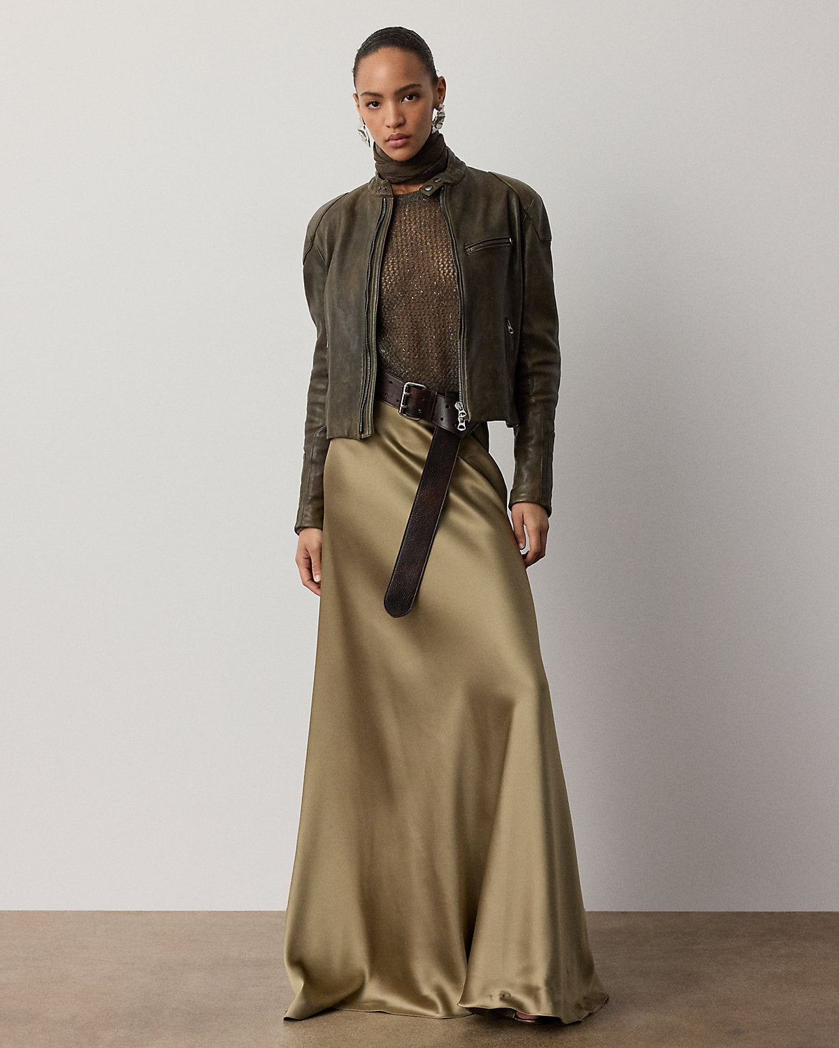 Metallic Mesh Boatneck Sweater