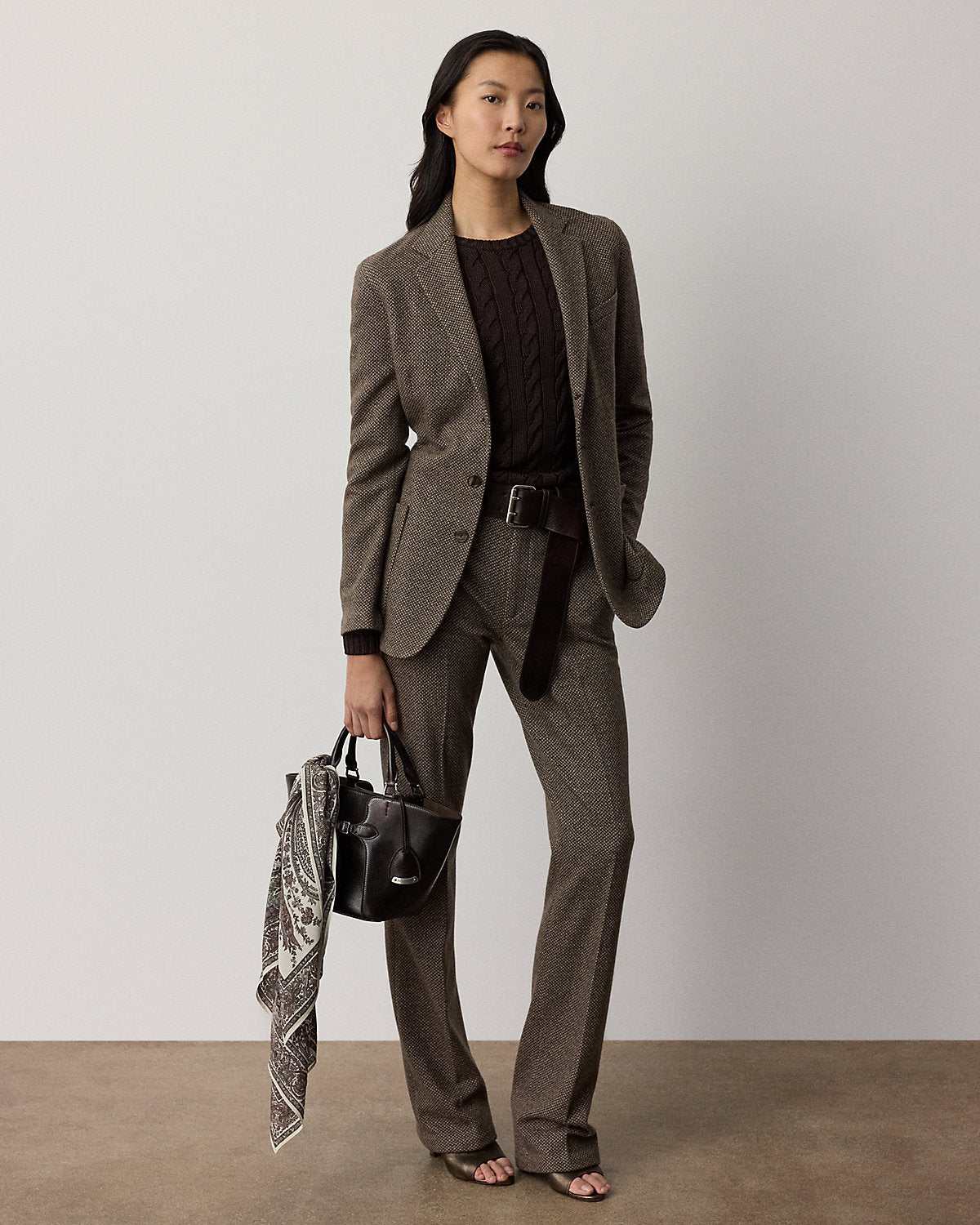 Lorna Broken-Twill Jersey Pant