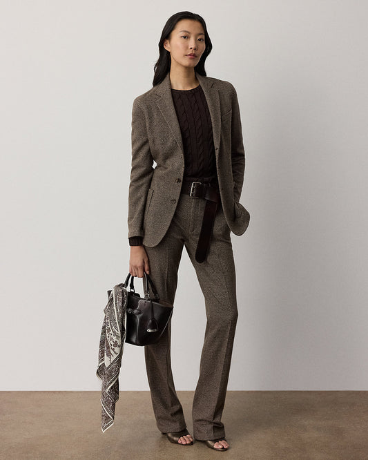 Lorna Broken-Twill Jersey Pant