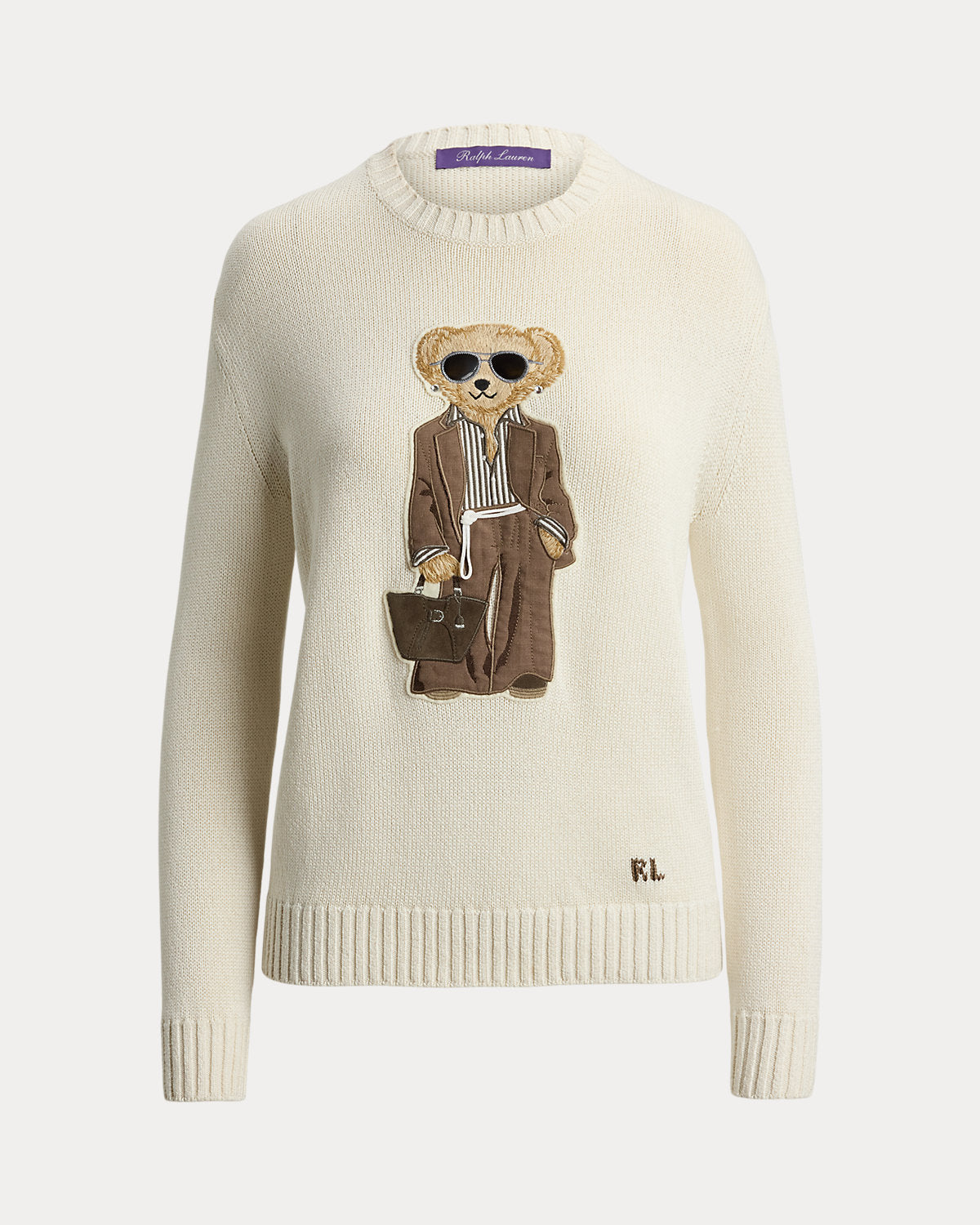 Summer Bear Silk Crewneck Sweater
