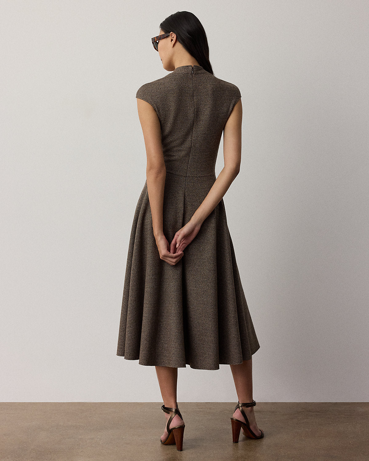 Maisey Broken-Twill Jersey Day Dress