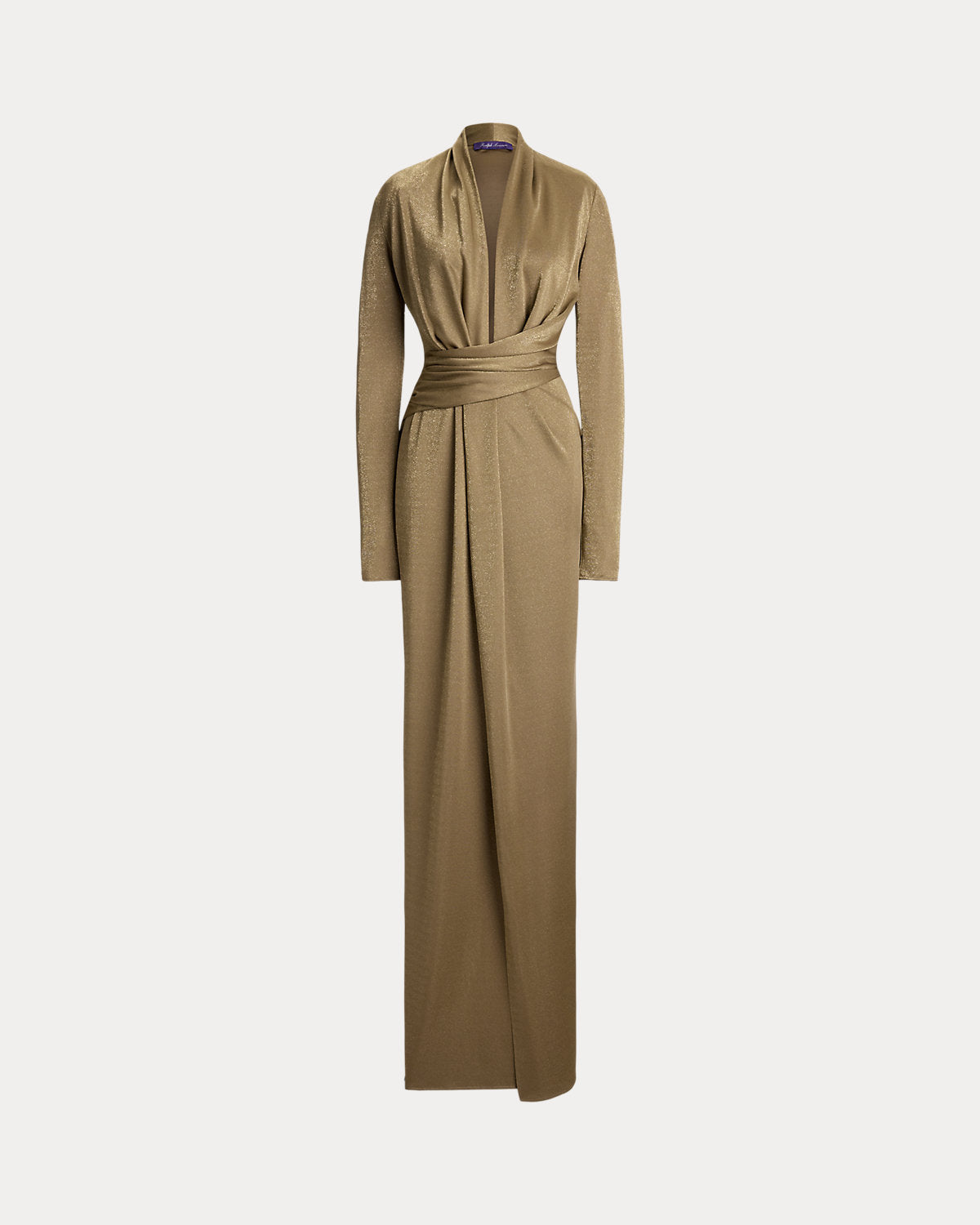 Ashten Metallic Jersey Evening Dress