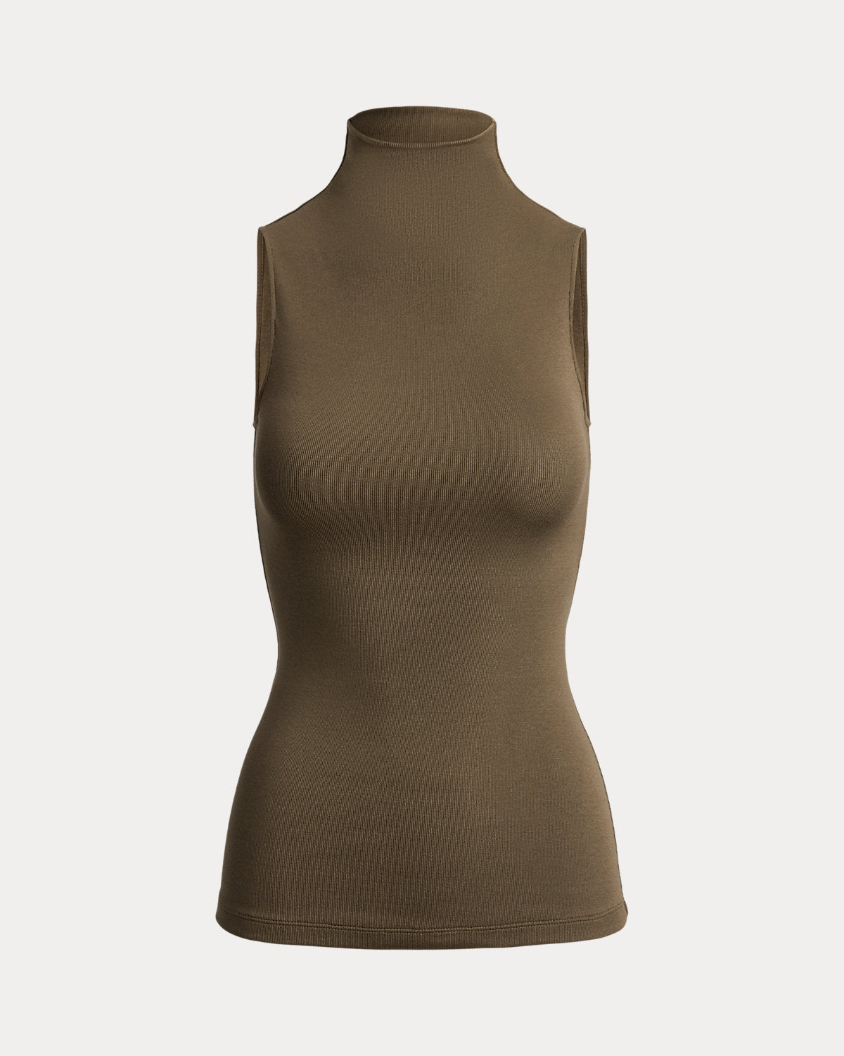 Naomie Rib-Knit Stretch Silk Top