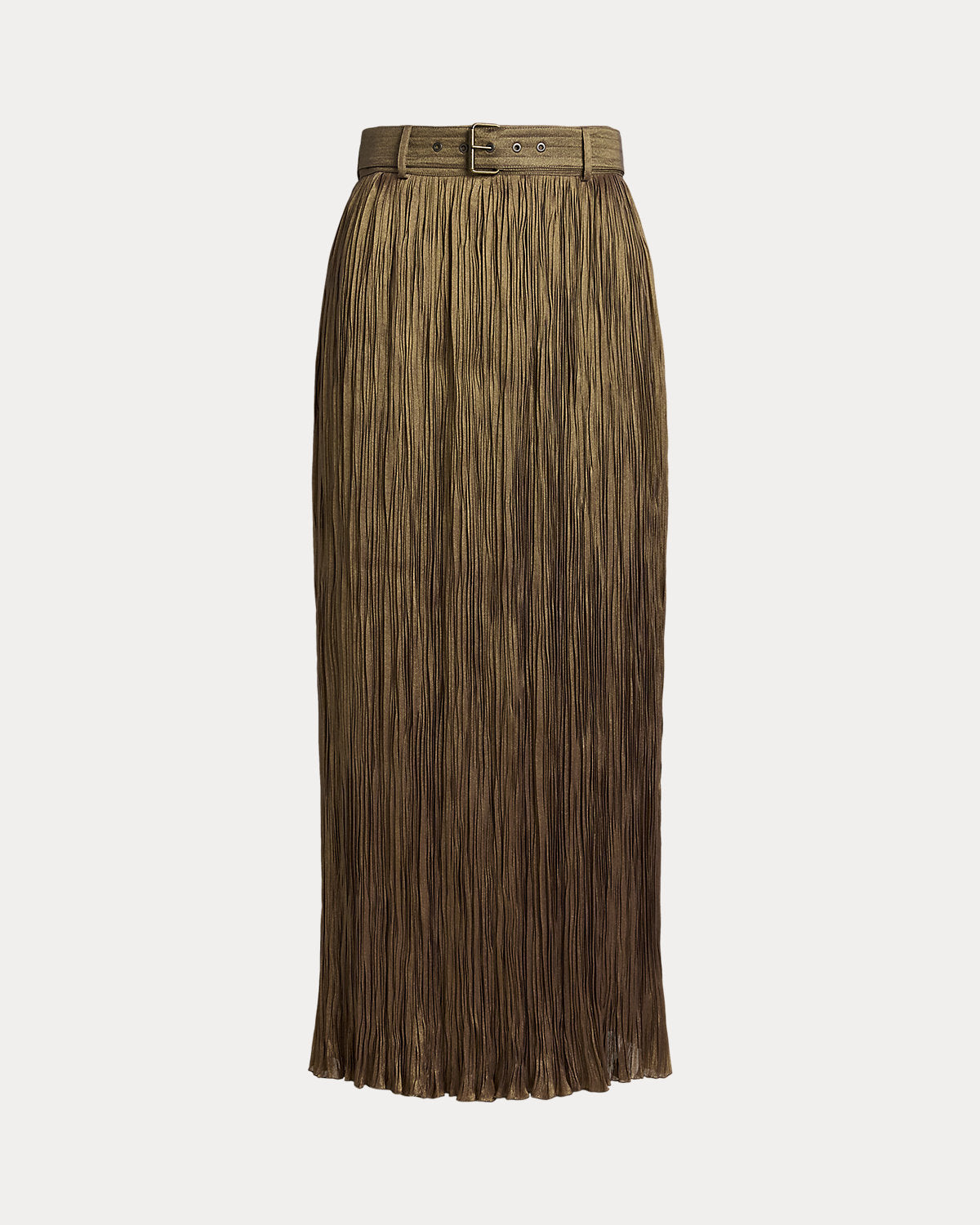 Parisa Pleated Lam¨¦ Skirt