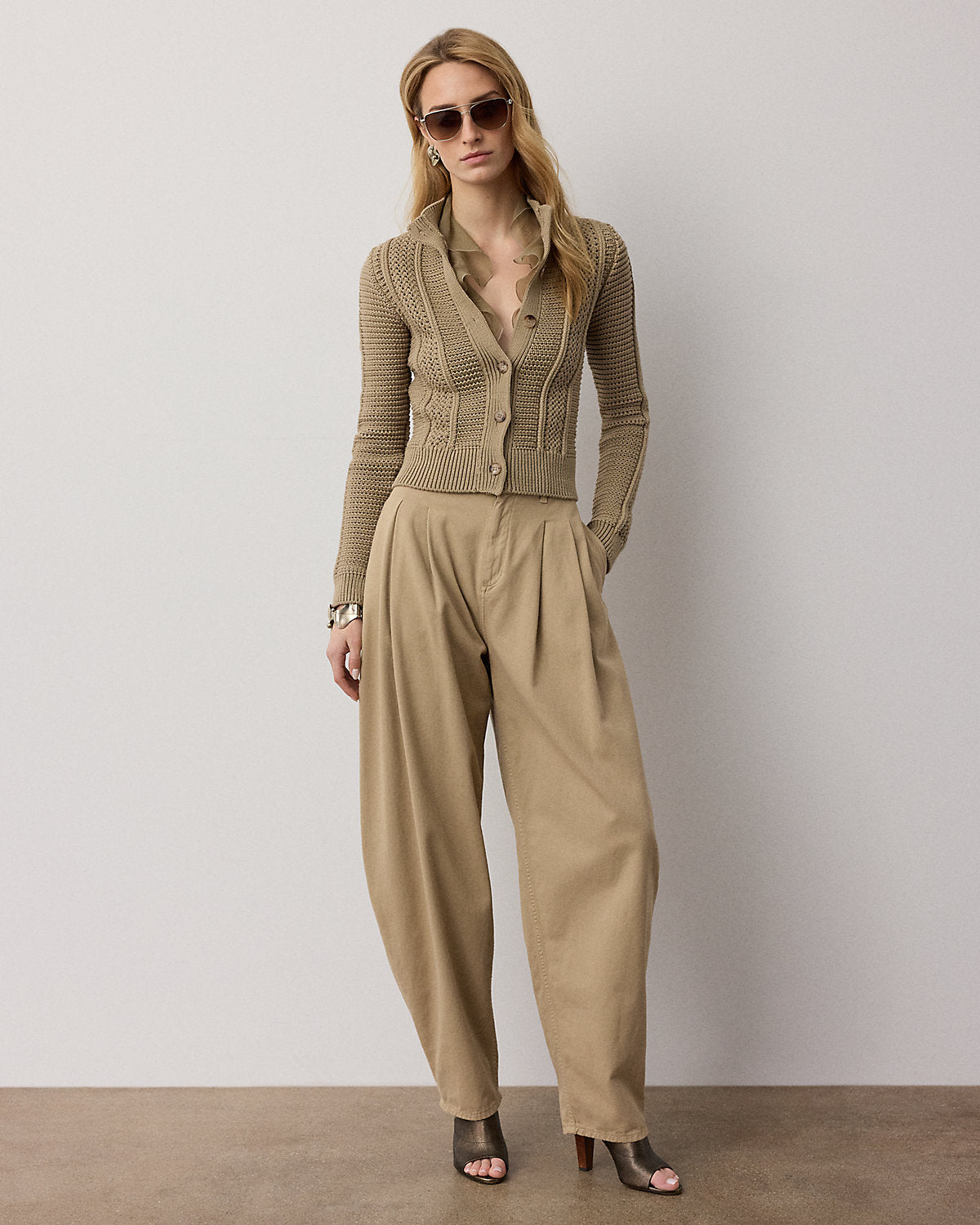 Ellen Cotton Denim Chino Pant