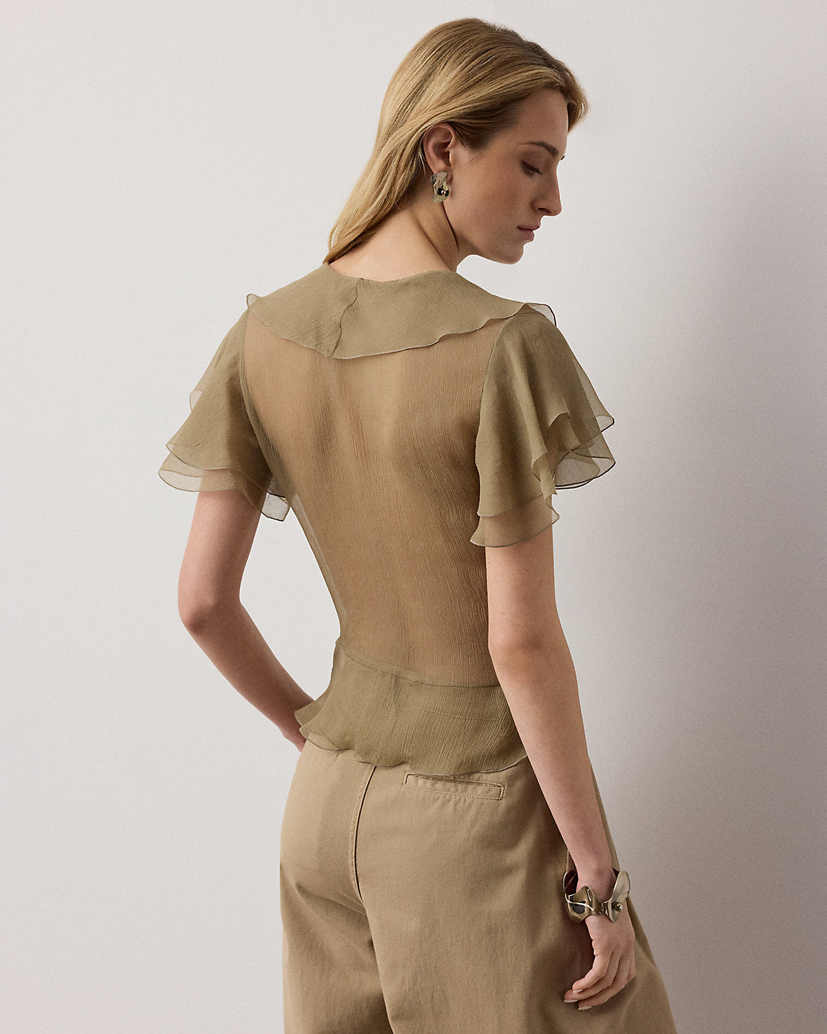 Kristina Crinkle Chiffon Blouse