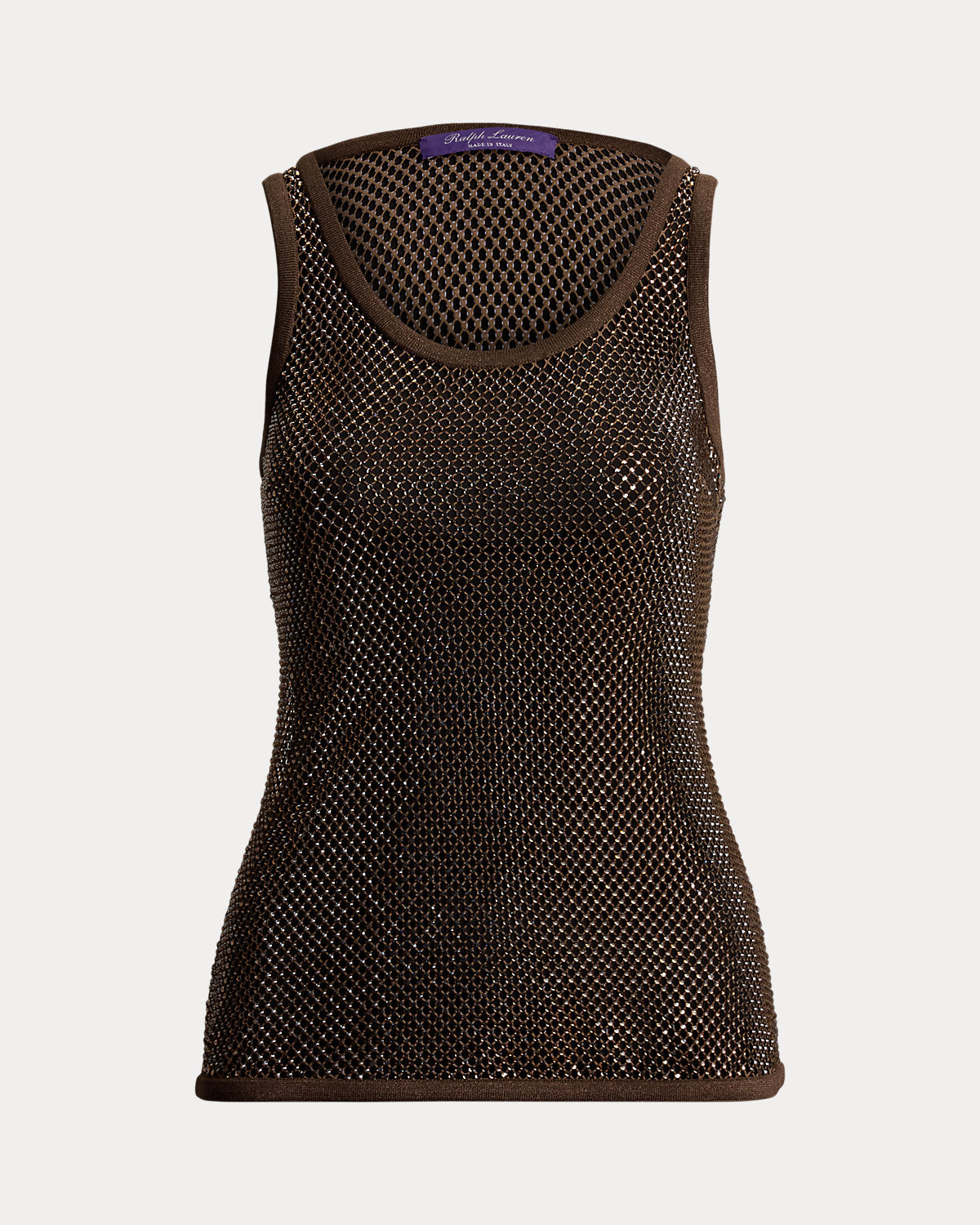 Melony Embellished Mesh Tank Top