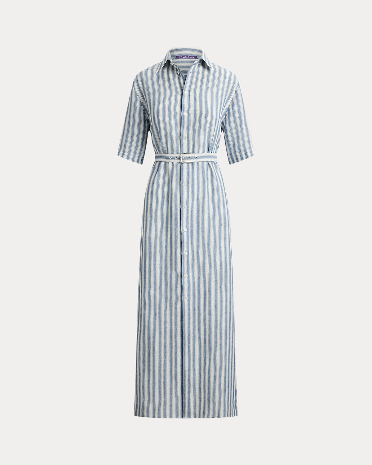 Carol Striped Linen Day Dress
