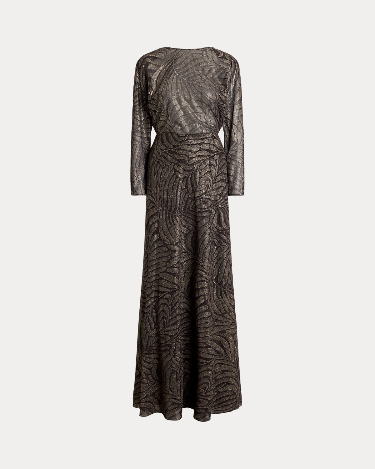 Shannen Foiled Chiffon Evening Dress