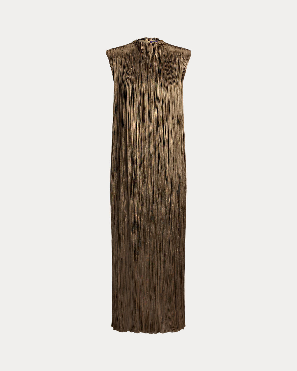 Virna Pleated Lam¨¦ Cocktail Dress