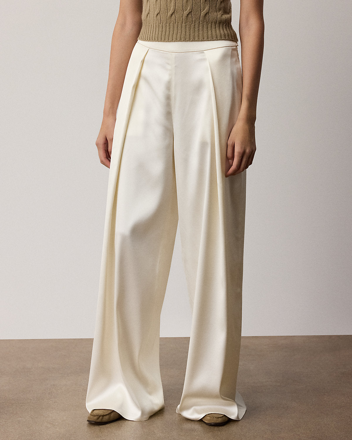 Masina Satin Wide-Leg Pant