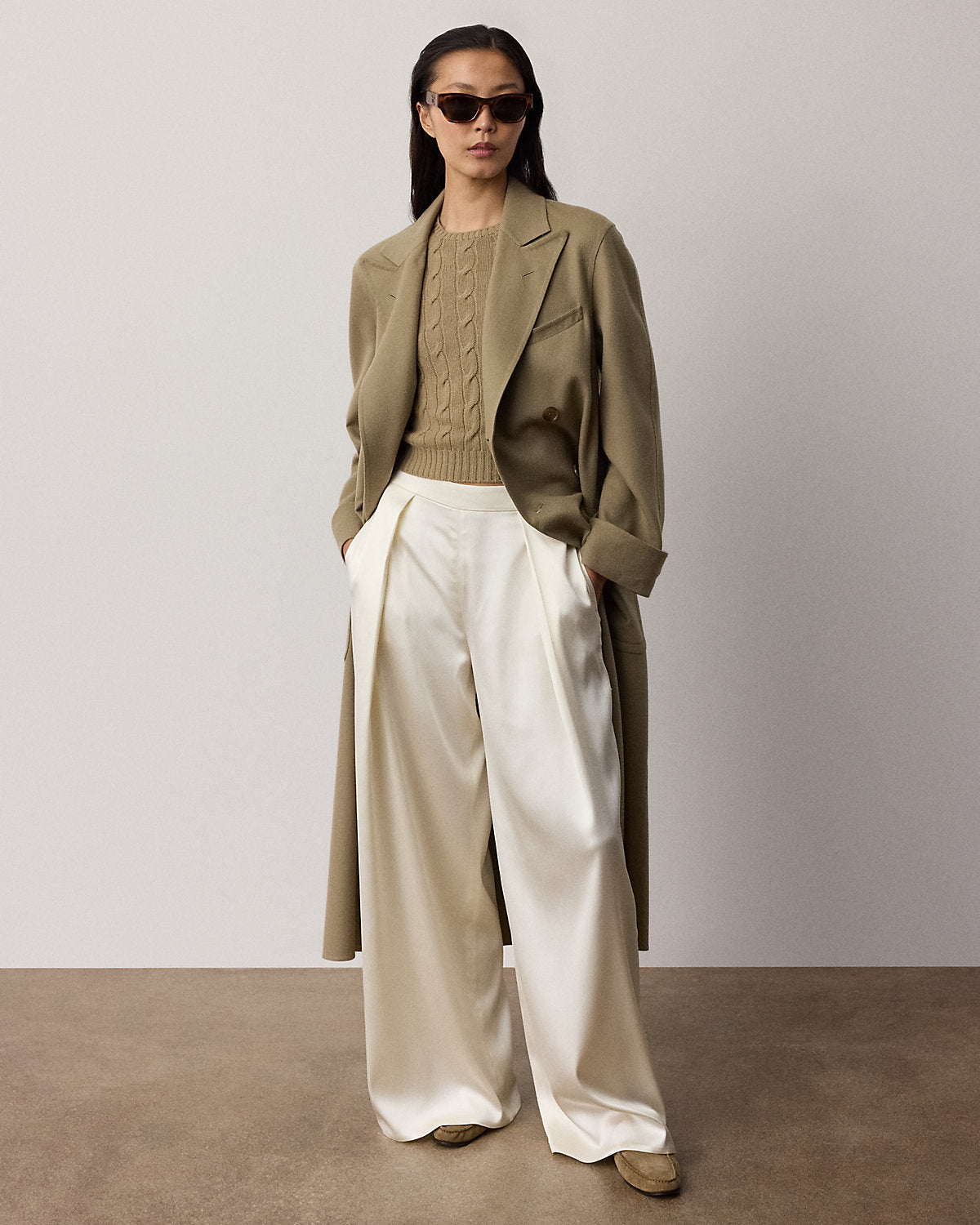 Masina Satin Wide-Leg Pant