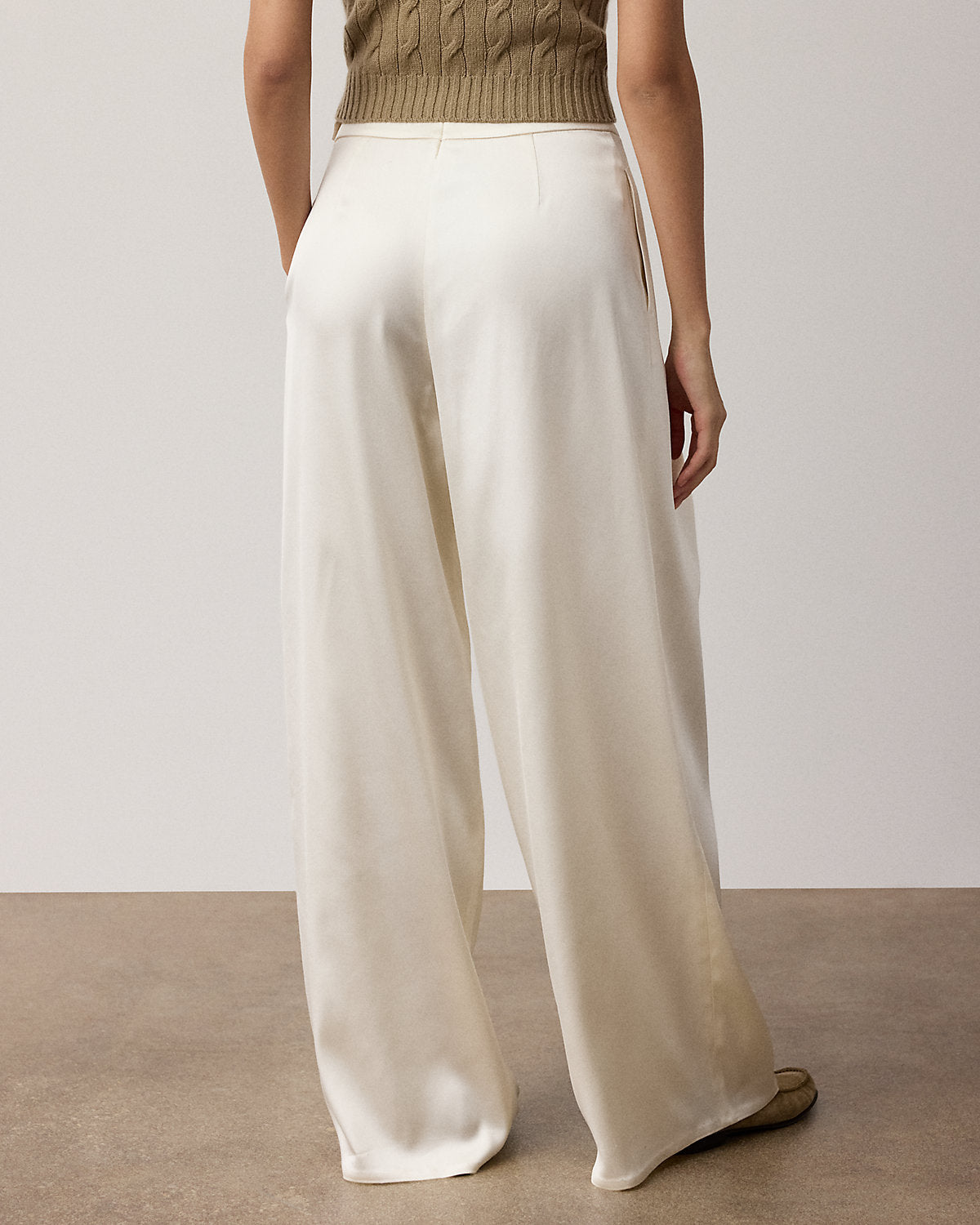 Masina Satin Wide-Leg Pant