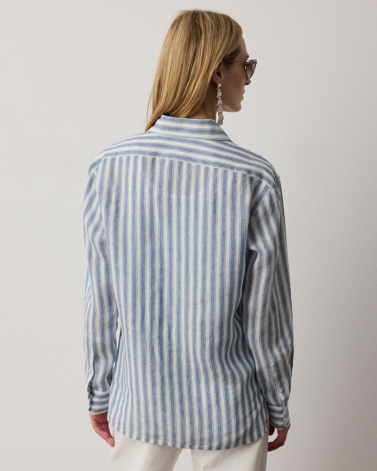 Capri Relaxed Fit Striped Linen Shirt
