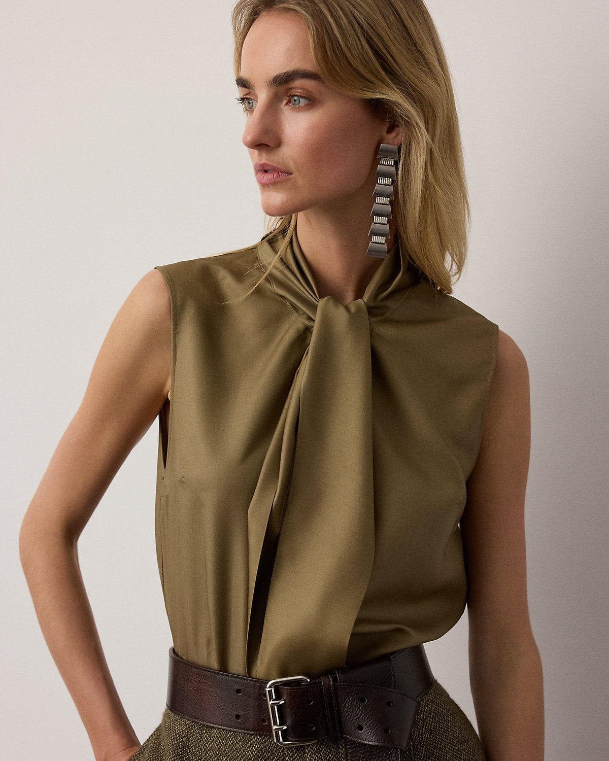 Gilmore Satin Taffeta Top