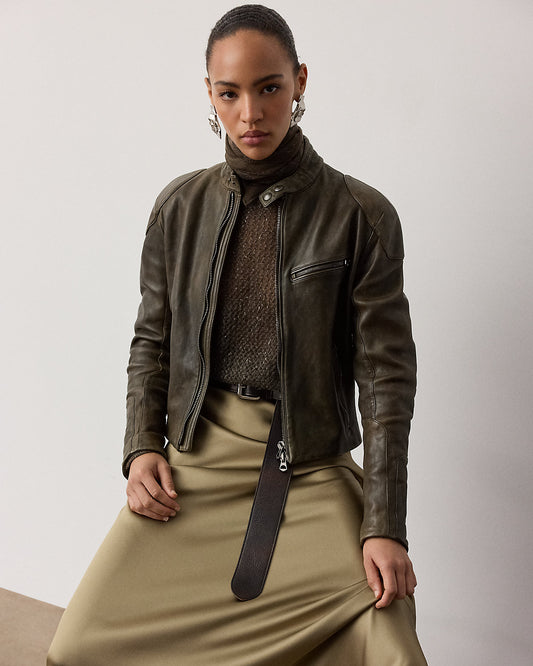 Orman Lambskin Moto Jacket